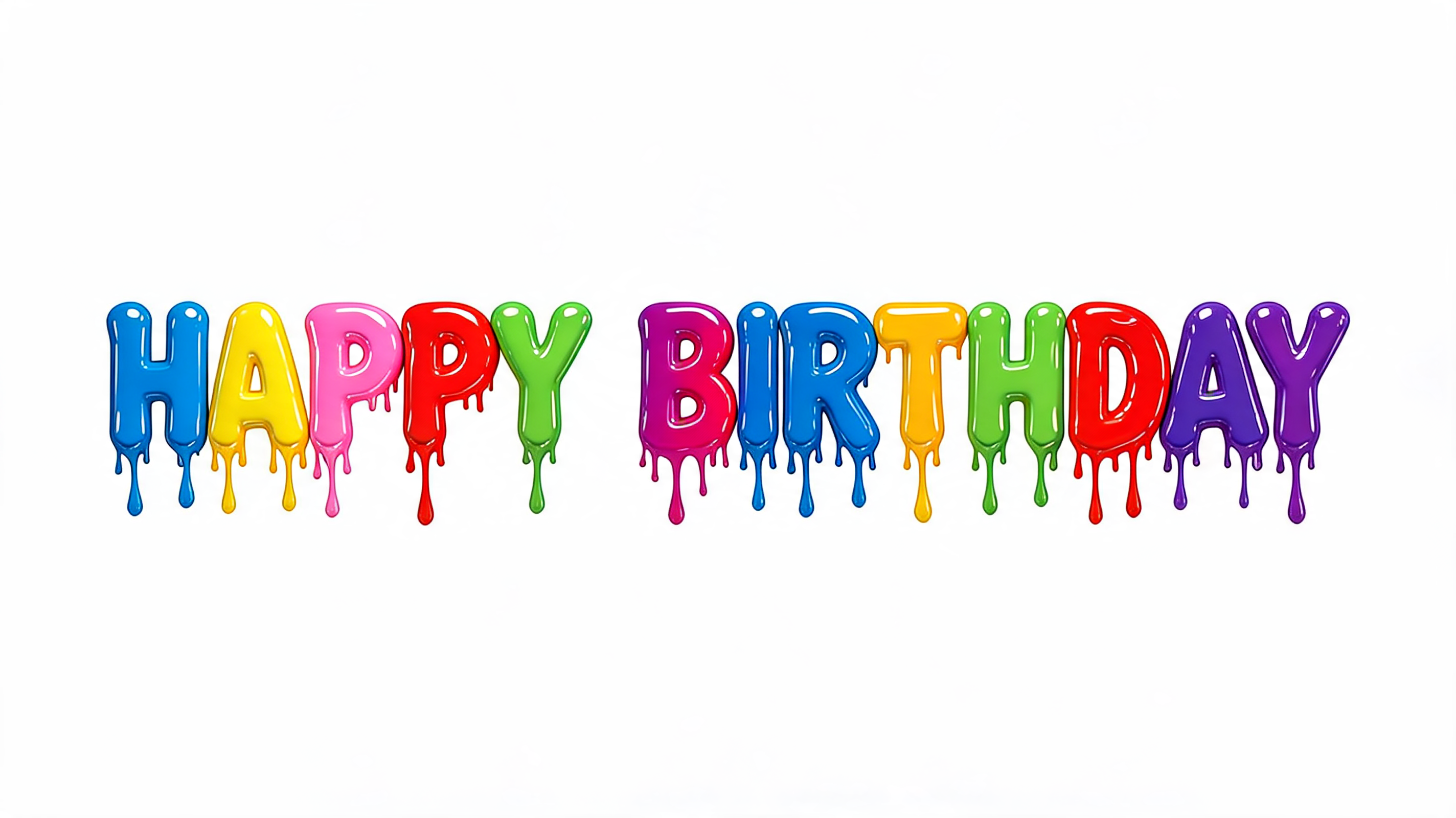 "HAPPY BIRTHDAY" — Drip Font | AI Text Effect Generator