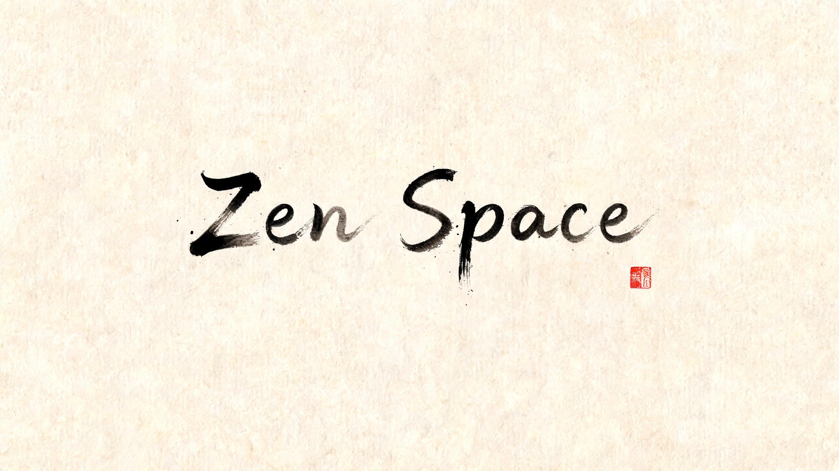 "Zen Space" — Brush Japanese Ink | AI Text Effect Generator