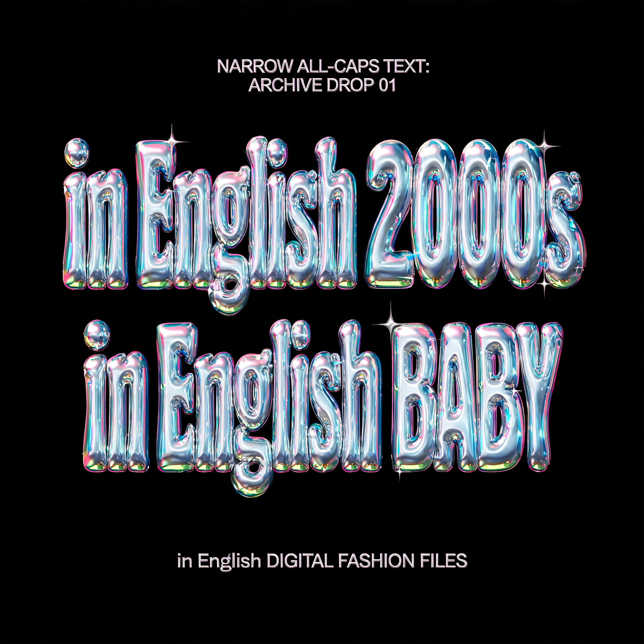 "Design a Y2K aesthetic Instagram post for my fashion page 2000s Baby" — Y2k | AI Text Effect Generator