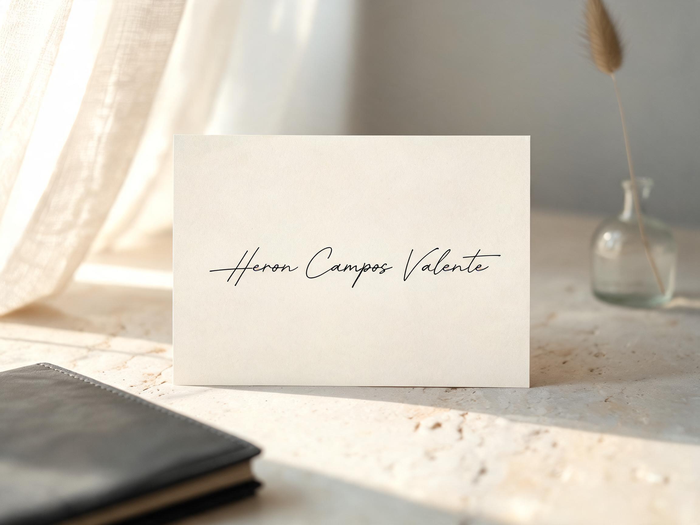 "Heron Campos Valente" —  | AI Text Effect Generator