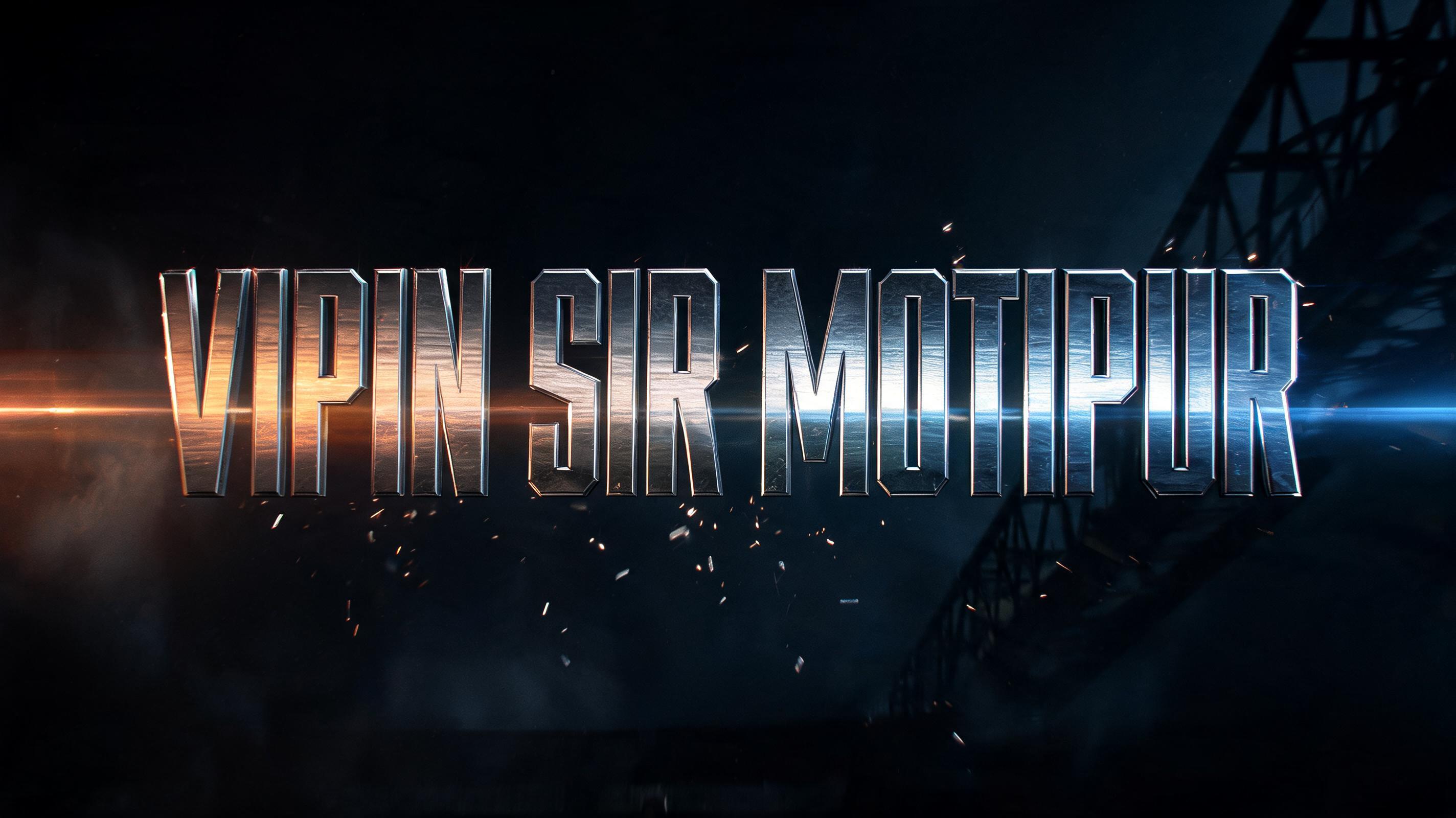 "VIPIN SIR MOTIPUR" — Cinematic Action | AI Text Effect Generator