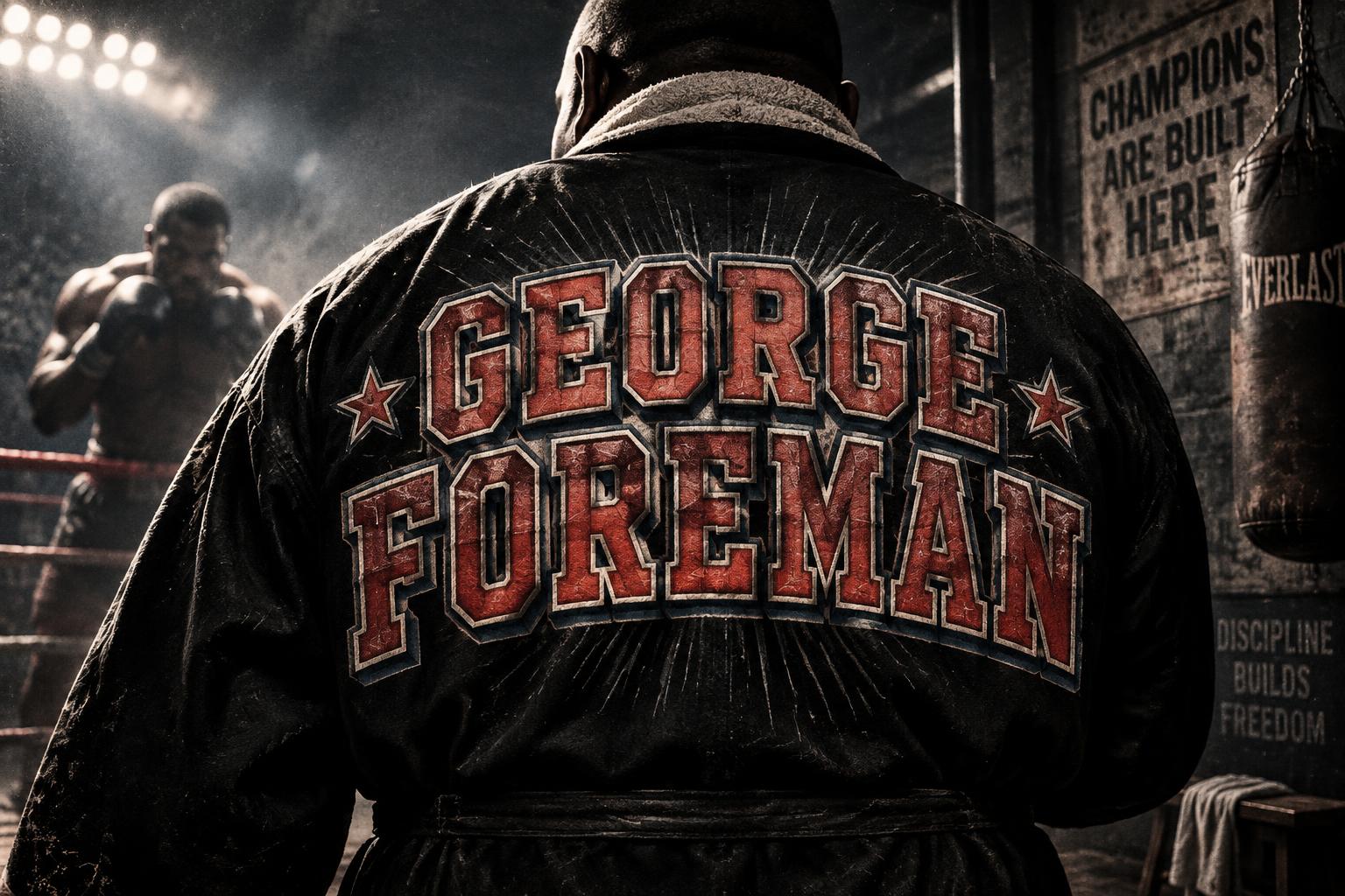"George foreman" — Sports | AI Text Effect Generator