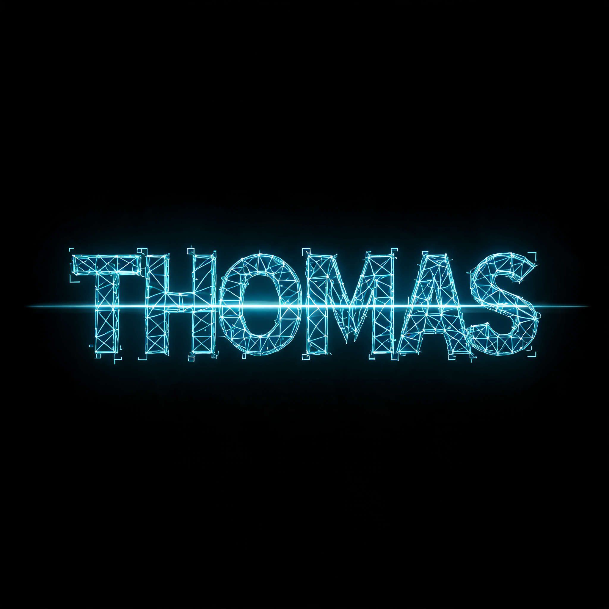 "Thomas" — Futuristic | AI Text Effect Generator