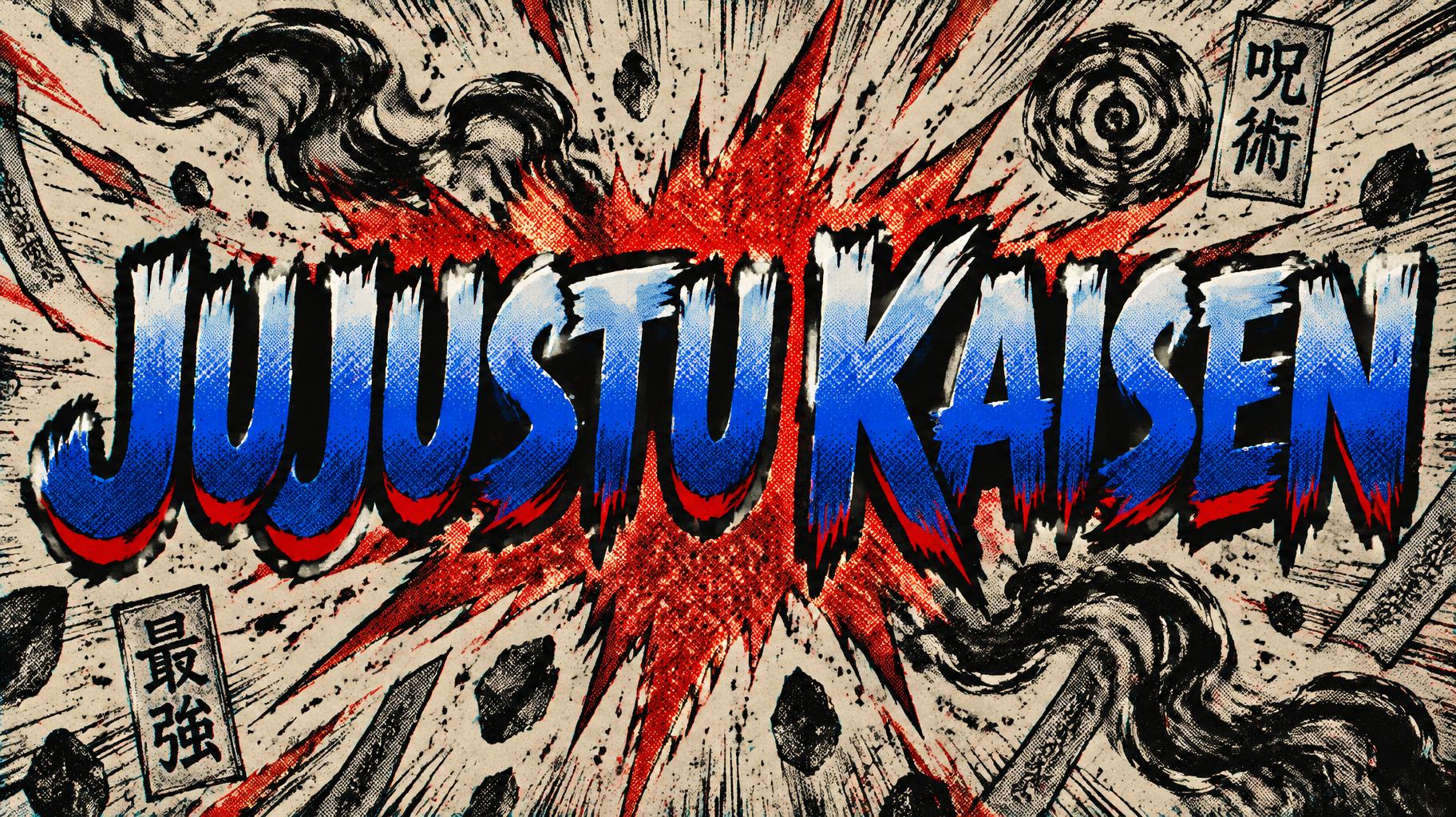 "JUJUSTU KAISEN" — Comic Book | AI Text Effect Generator