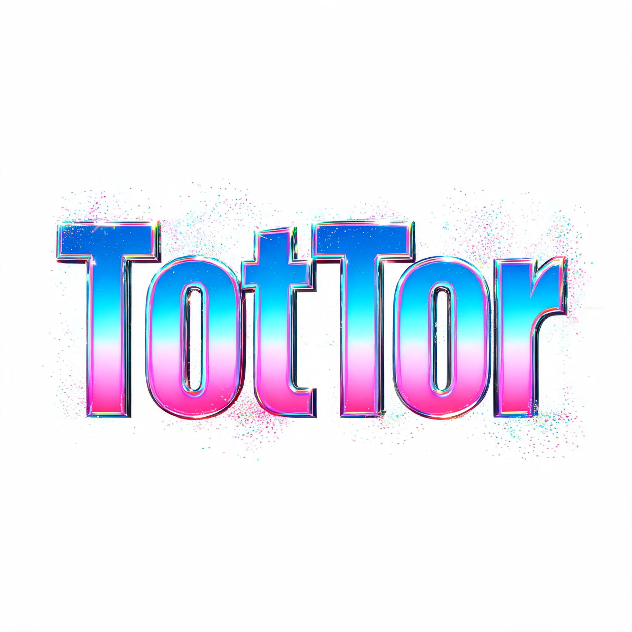 "TotTor" — Holographic | AI Text Effect Generator