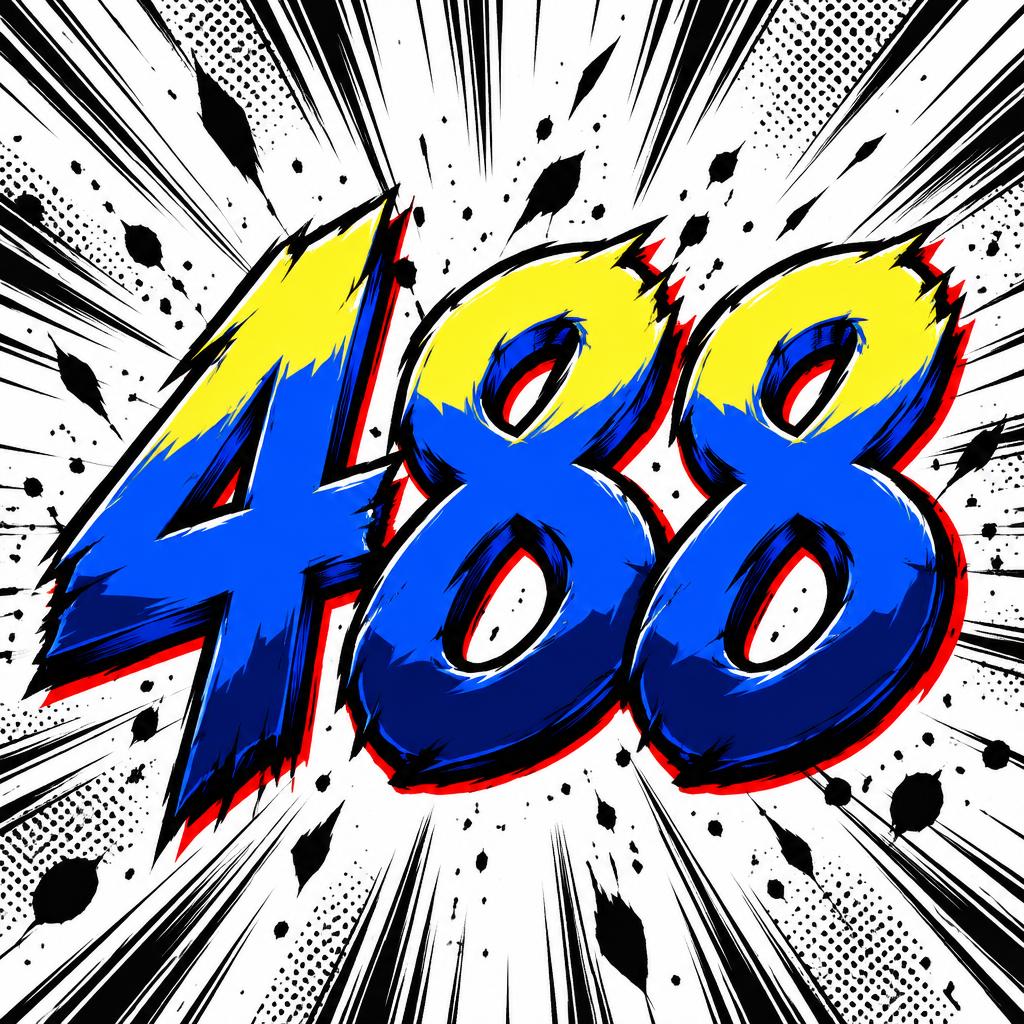 "488" — Anime | AI Text Effect Generator