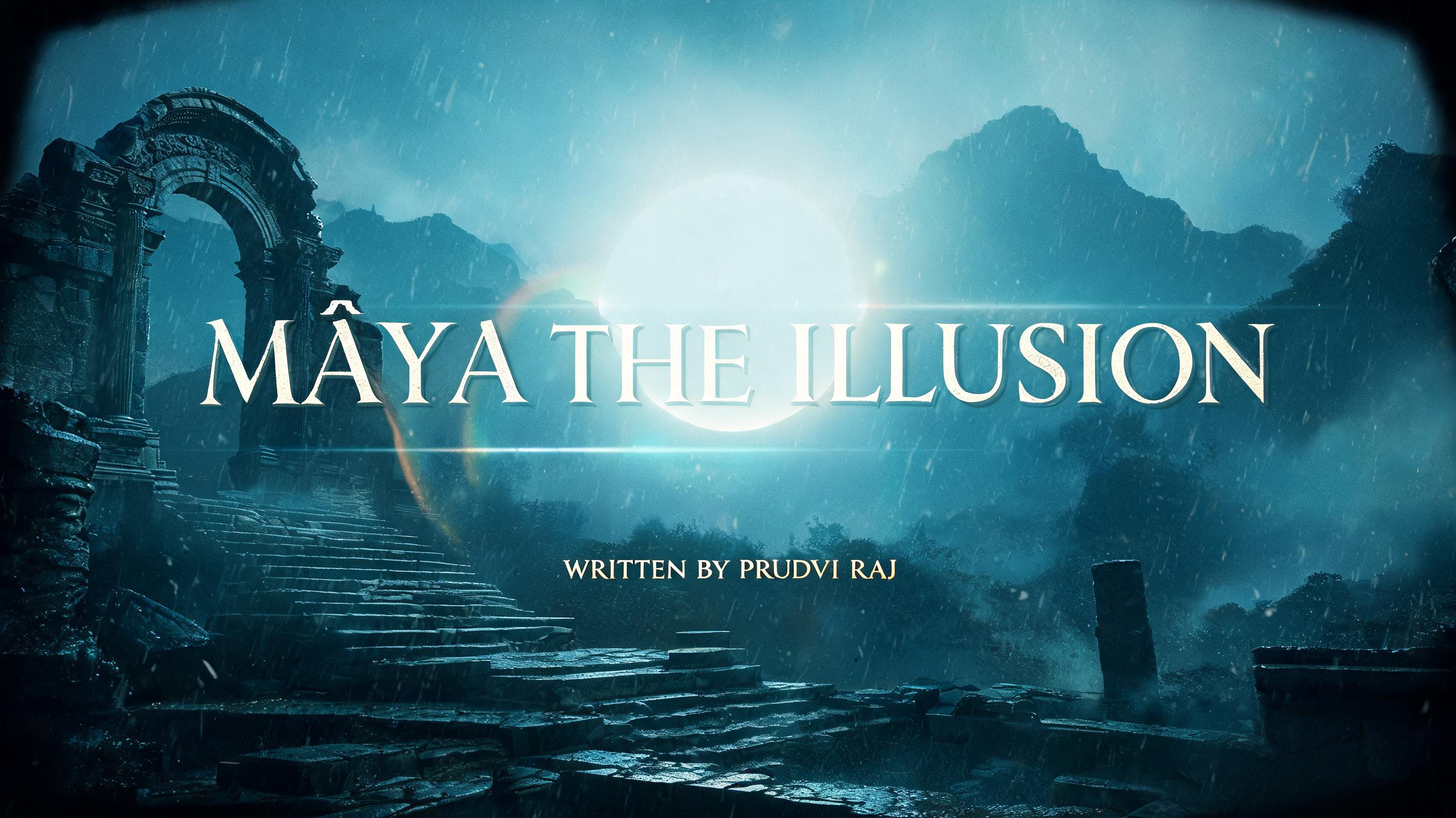 "MÃYA THE ILLUSION · WRITTEN BY PRUDVI RAJ" — Cinematic Netflix | AI Text Effect Generator