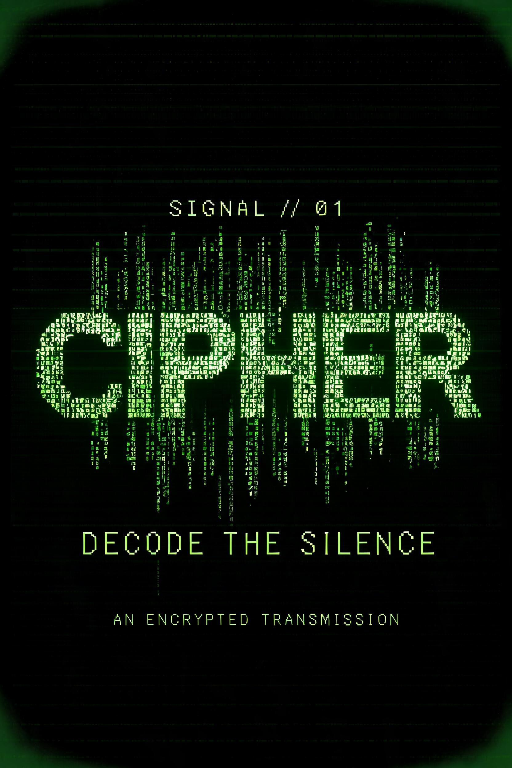 "CIPHER" — Cyberpunk Data Stream text effect