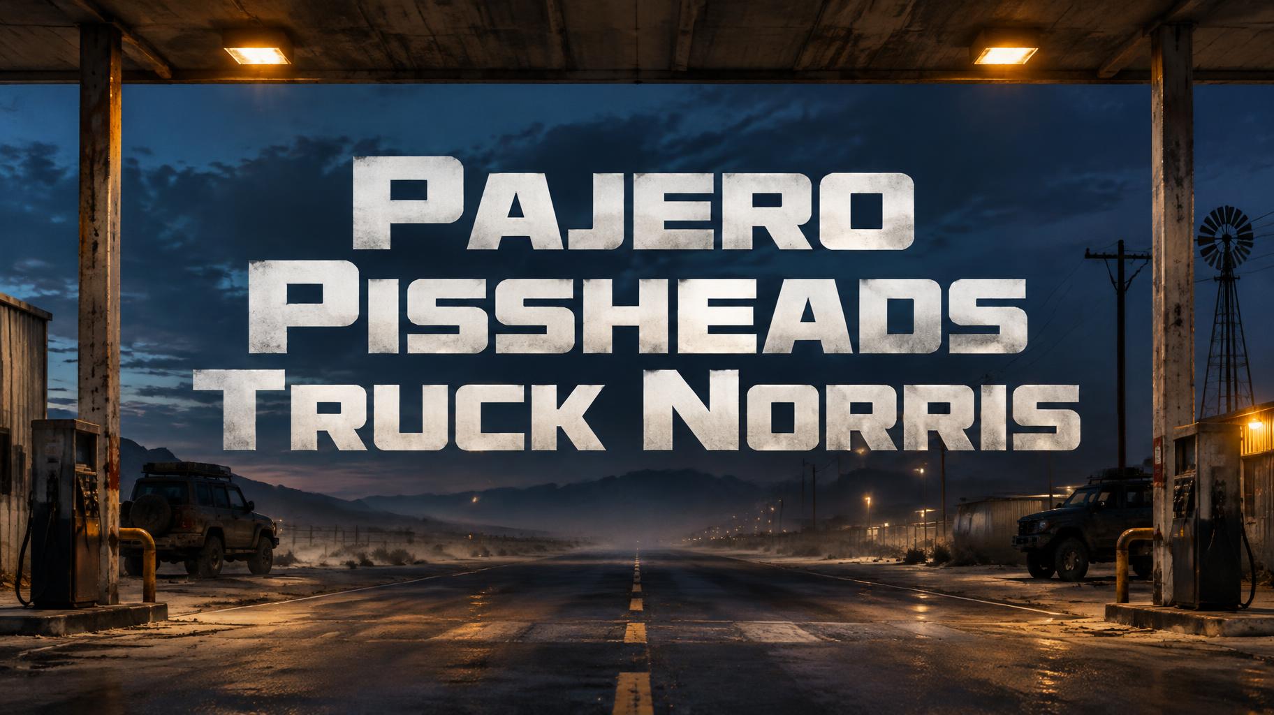 "Pajero Pissheads Truck Norris" —  | AI Text Effect Generator