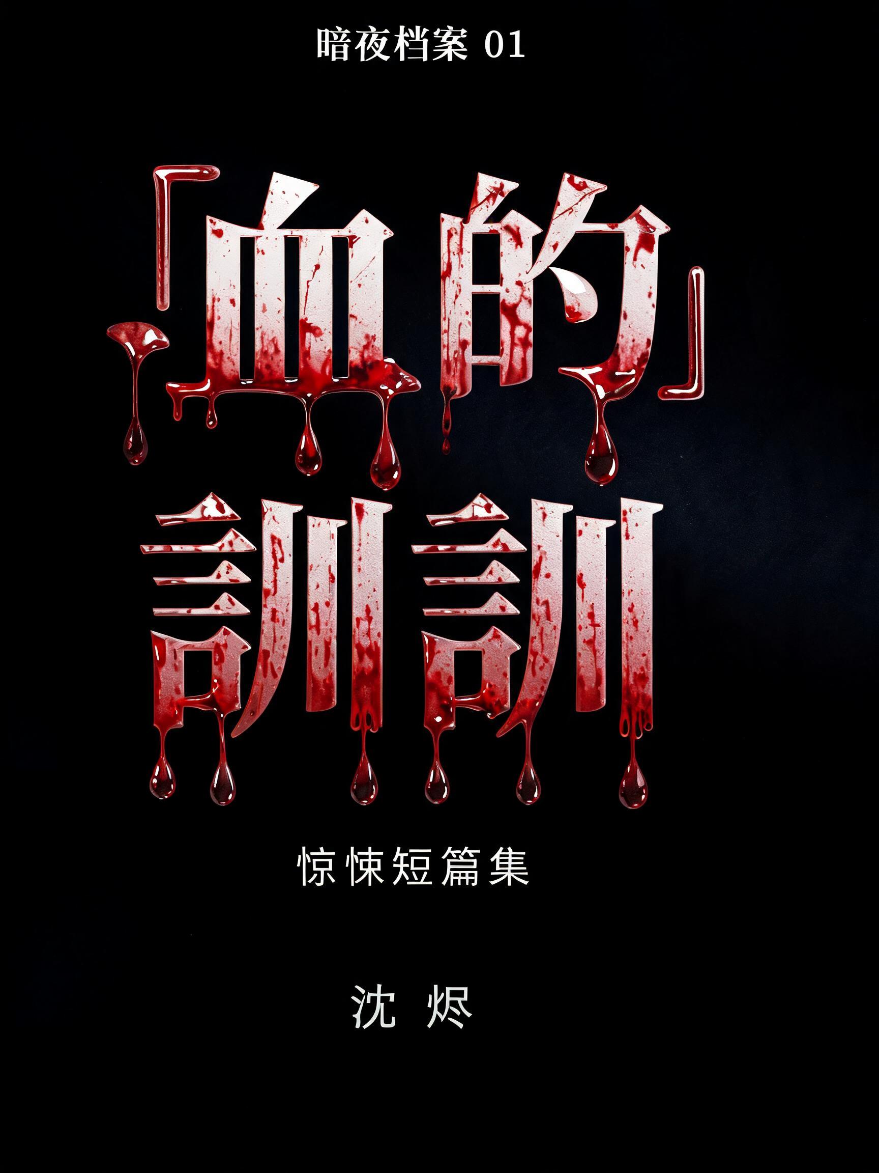 "血的訓訓" — Drip Font Blood text effect