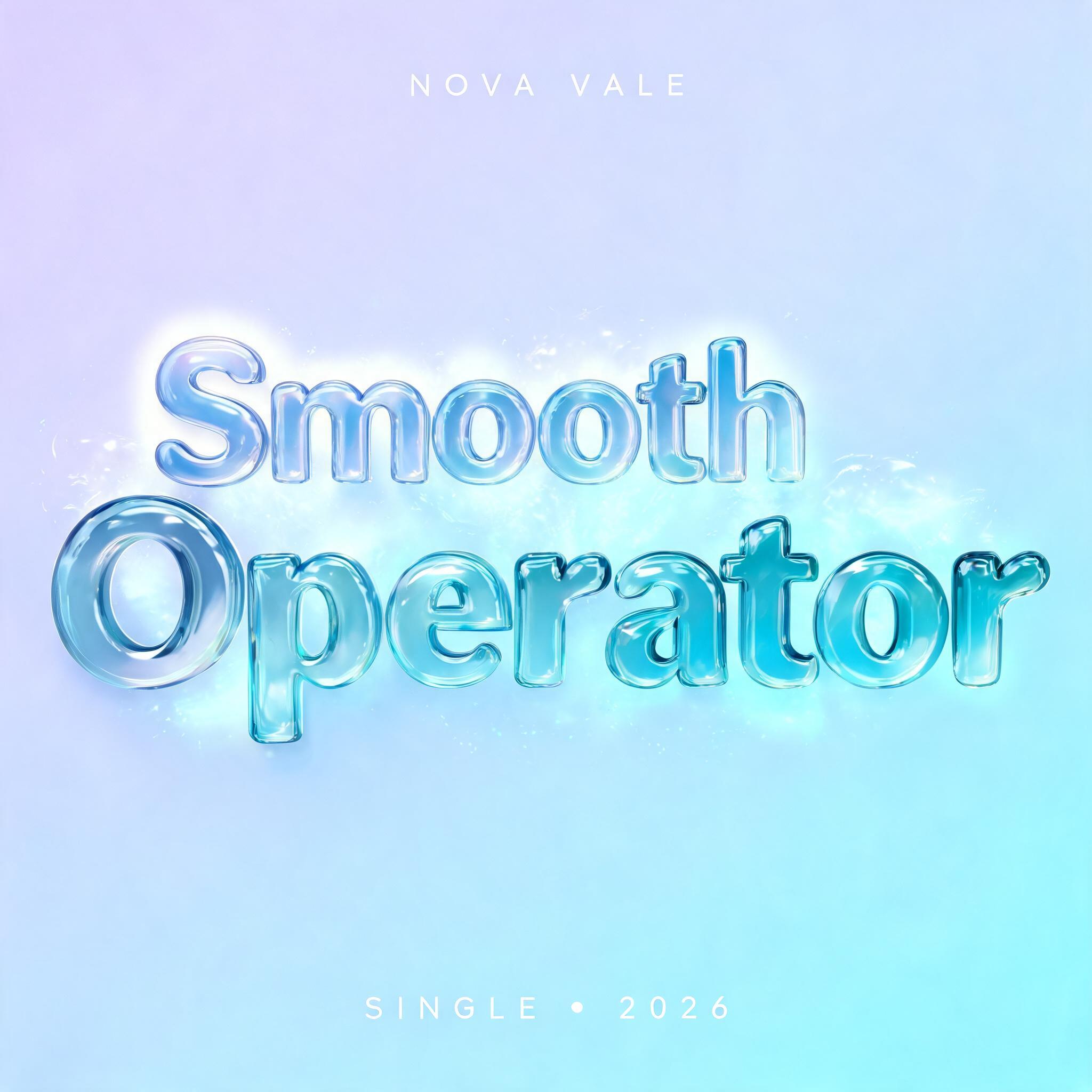 "Smooth
Operator
NOVA VALE
SINGLE • 2026" — Glass Liquid | AI Text Effect Generator