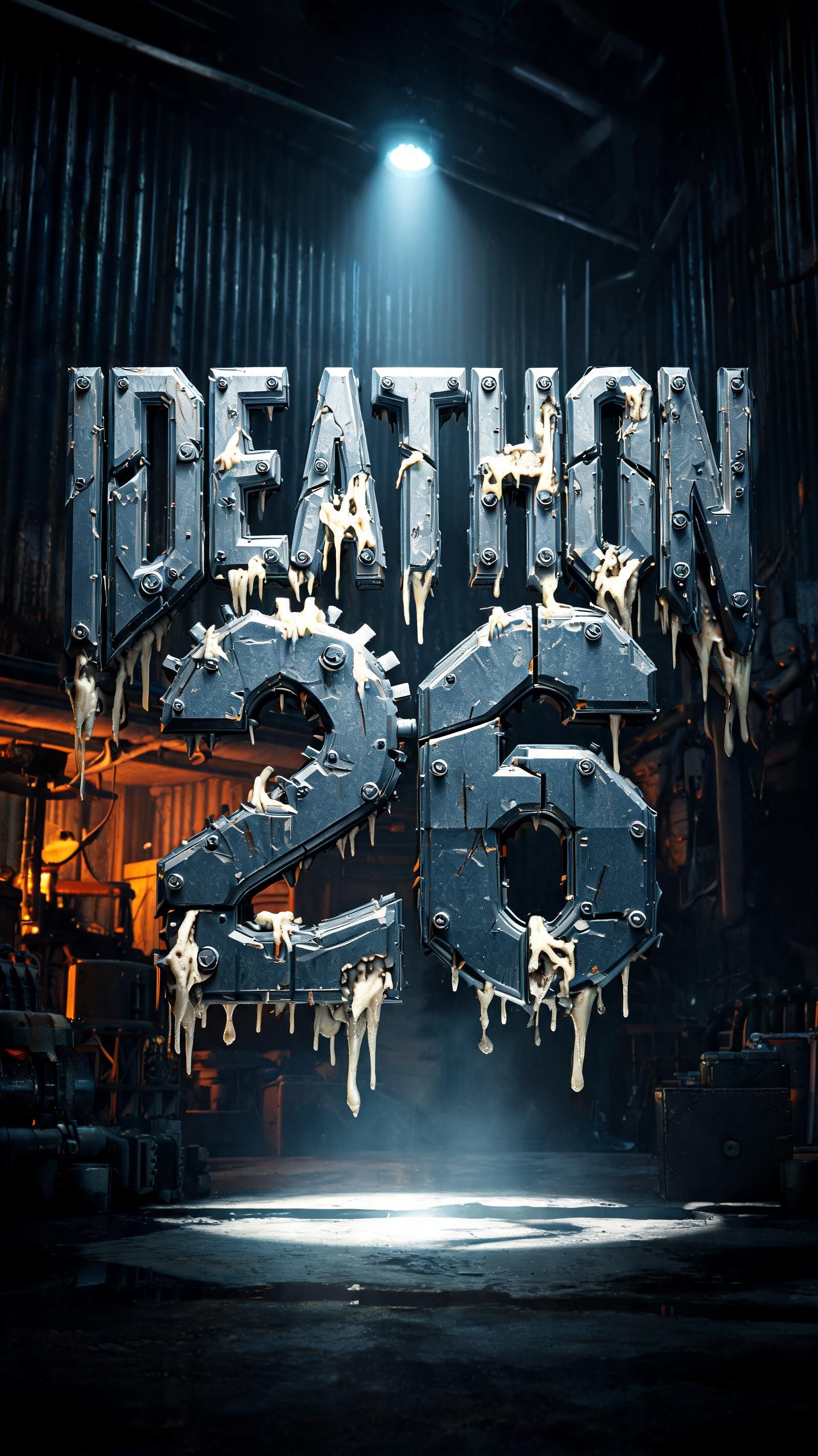 "Ideathon 26" — Cyberpunk Bio Mech text effect