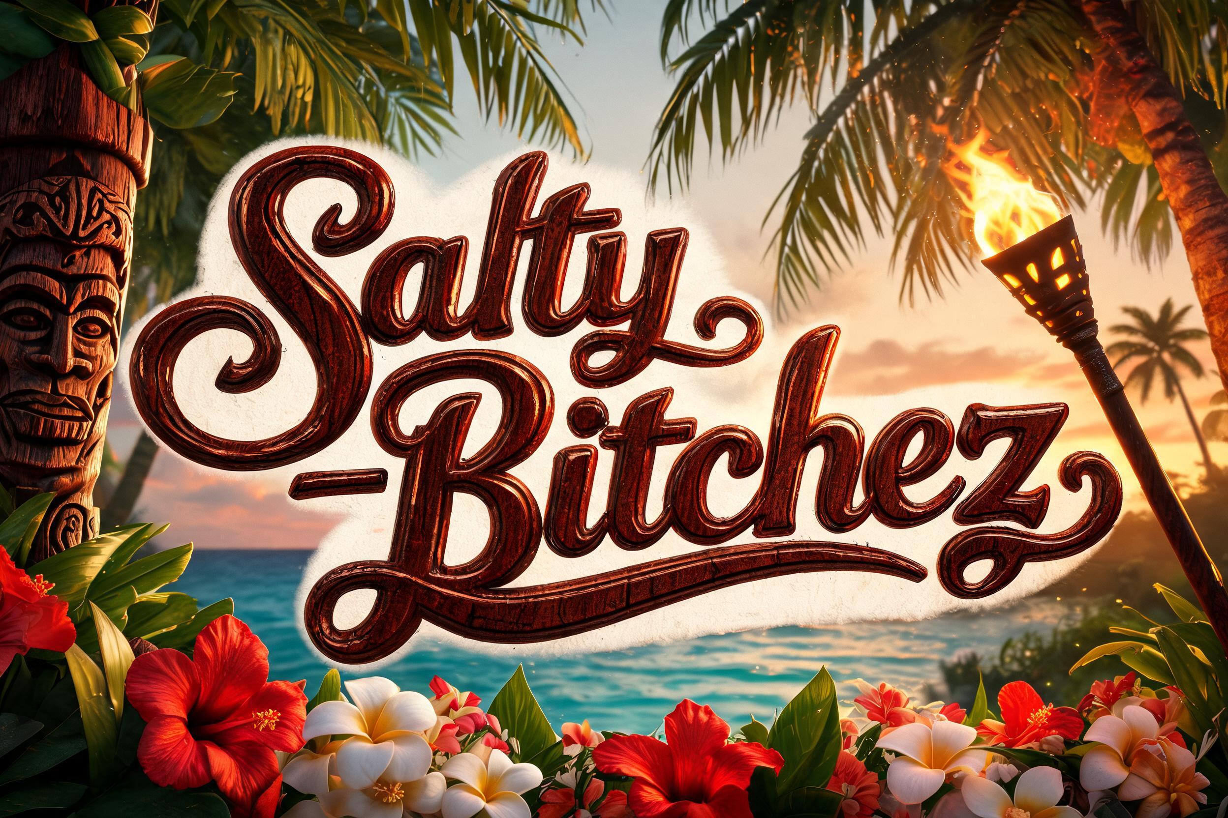 "Salty_Bitchez" — Handwritten Script | AI Text Effect Generator