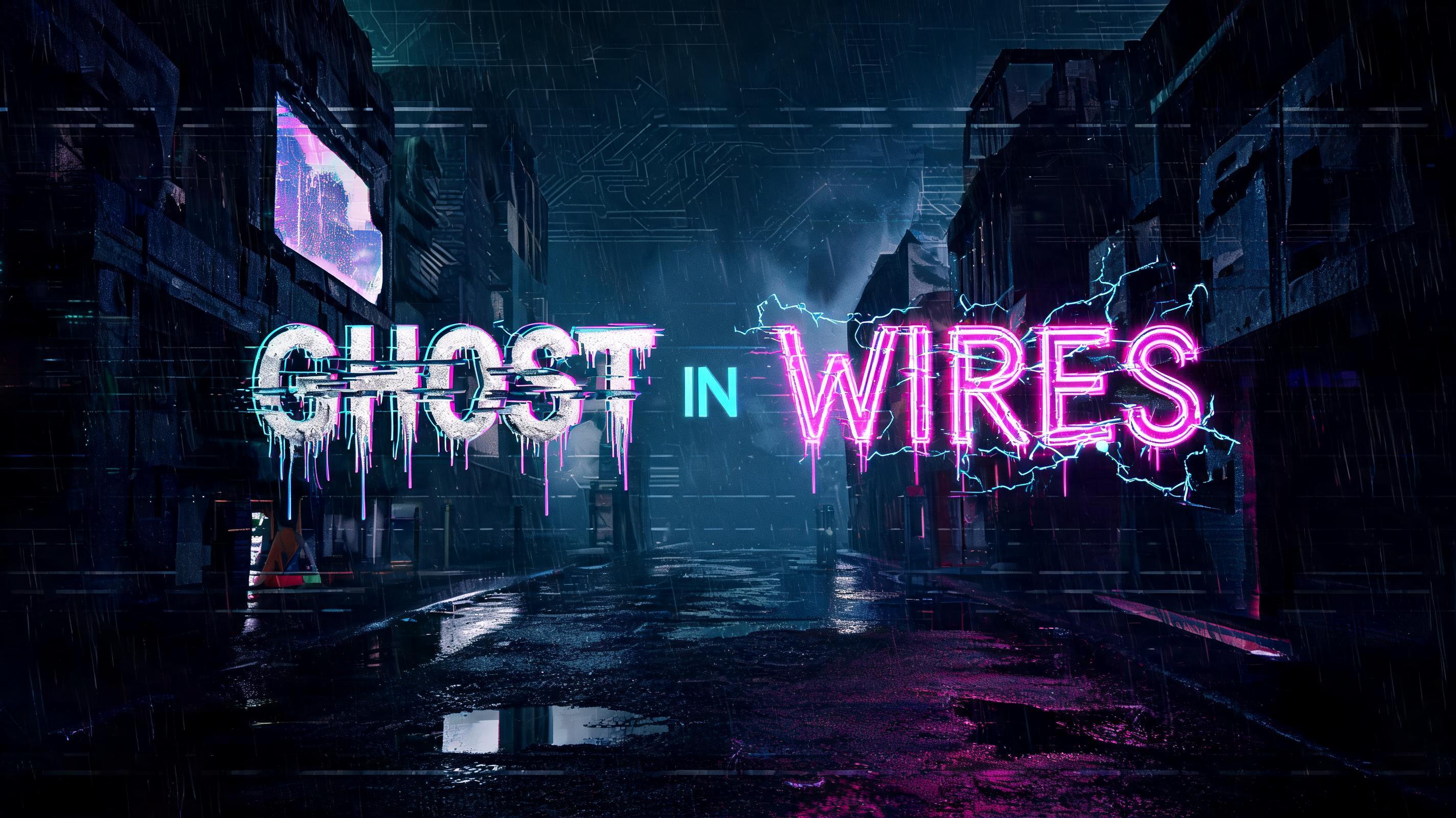 "GHOST IN WIRES" — Cyberpunk | AI Text Effect Generator