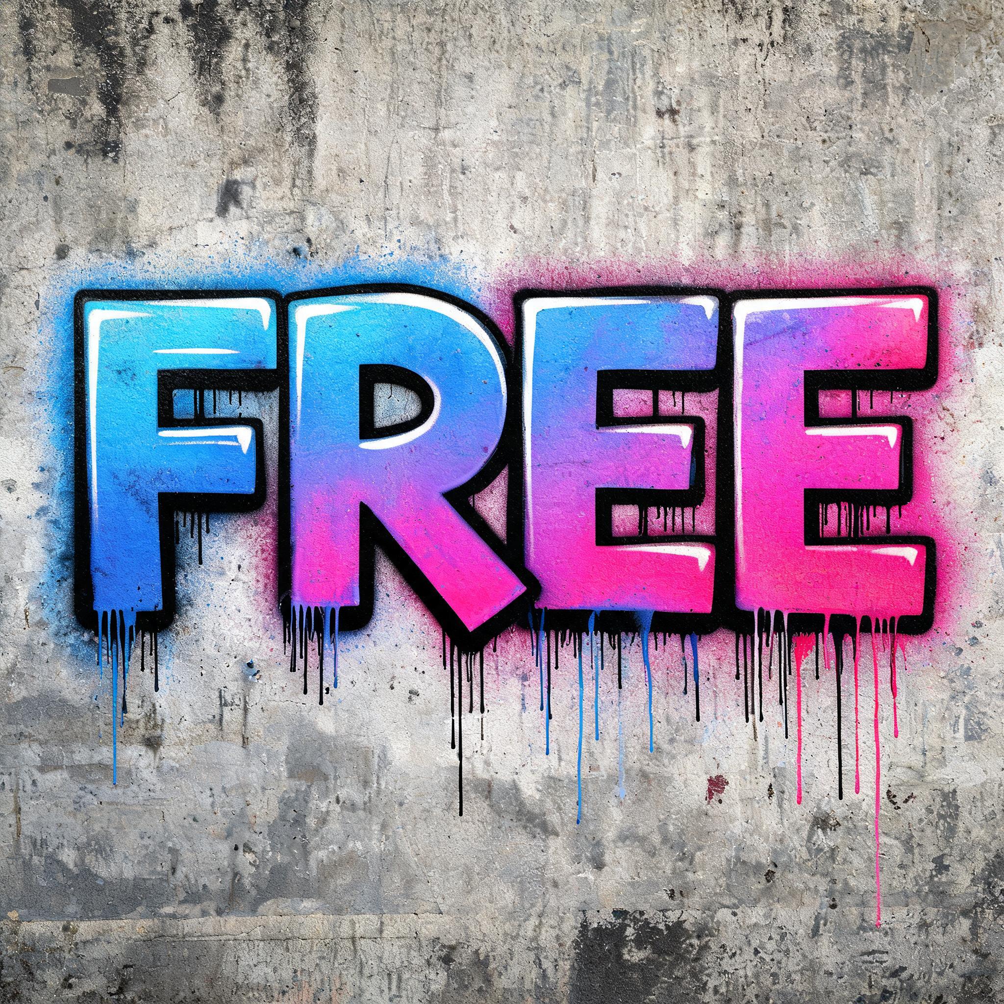 "FREE" — Graffiti | AI Text Effect Generator