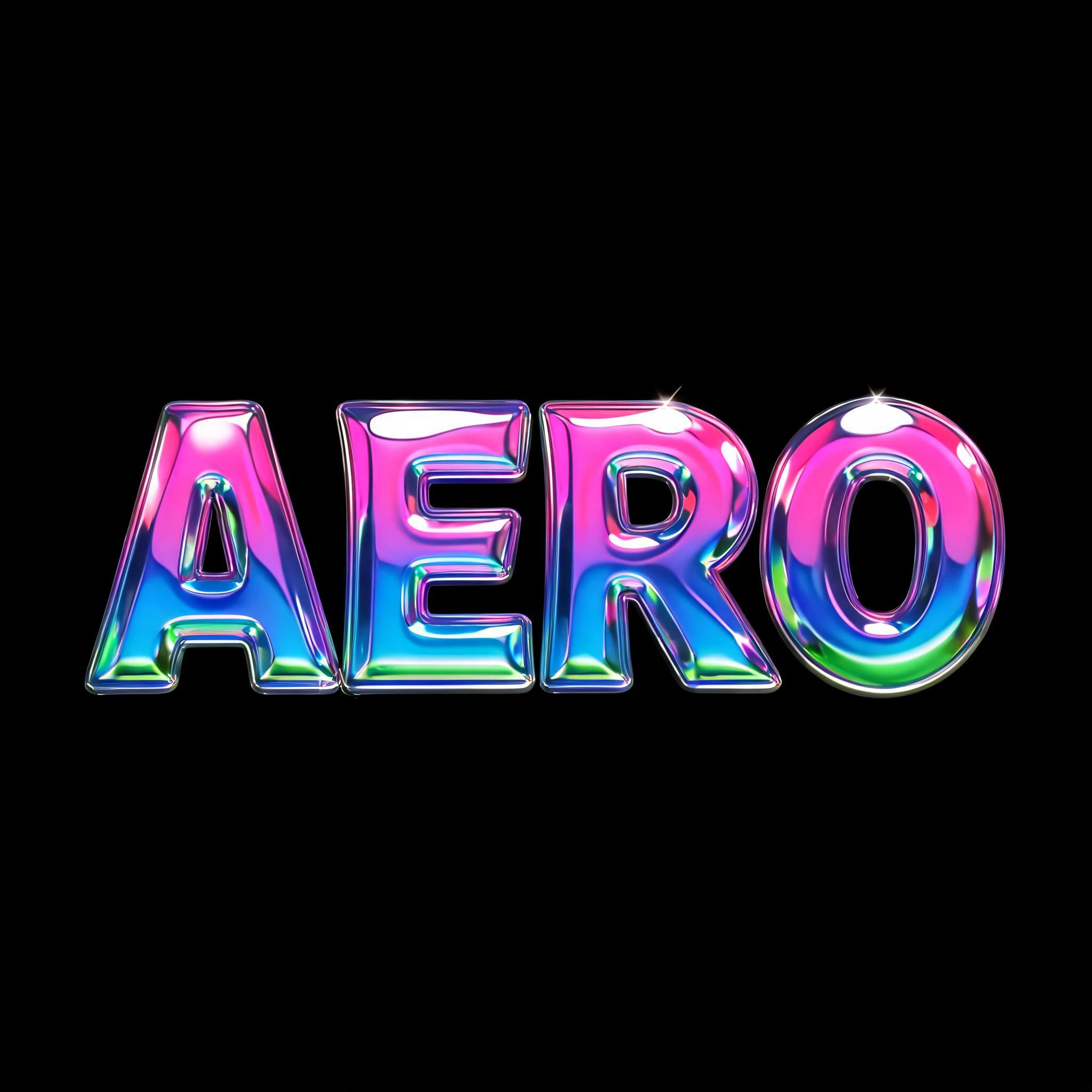 "AERO" — Y2k | AI Text Effect Generator