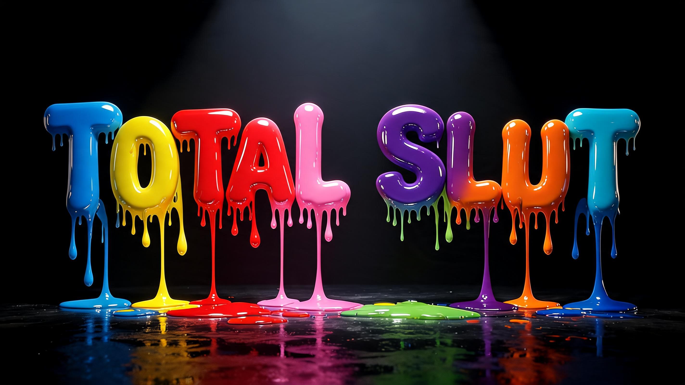 "Total Slut" — Drip Font | AI Text Effect Generator