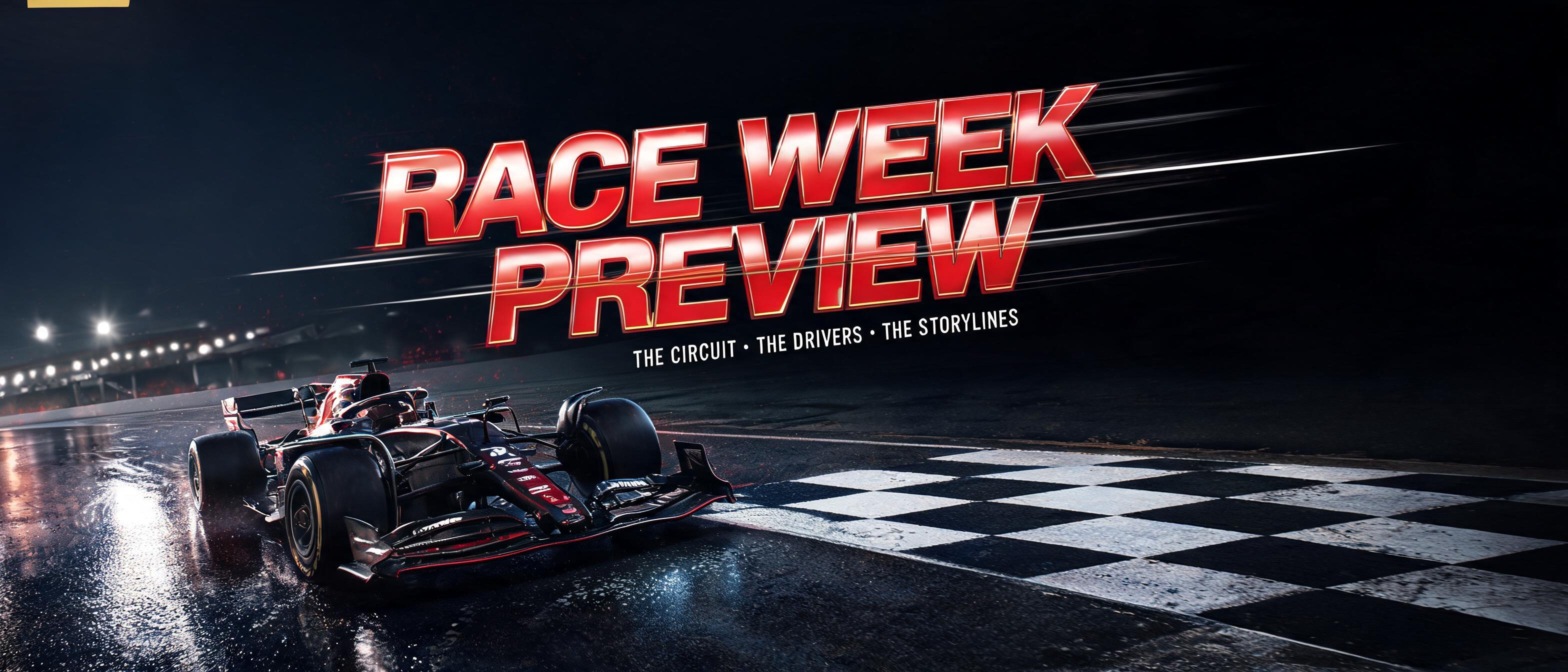 "RACE WEEK
PREVIEW
GRIDLINE CHANNEL
THE CIRCUIT · THE DRIVERS · THE STORYLINES" — Racing | AI Text Effect Generator