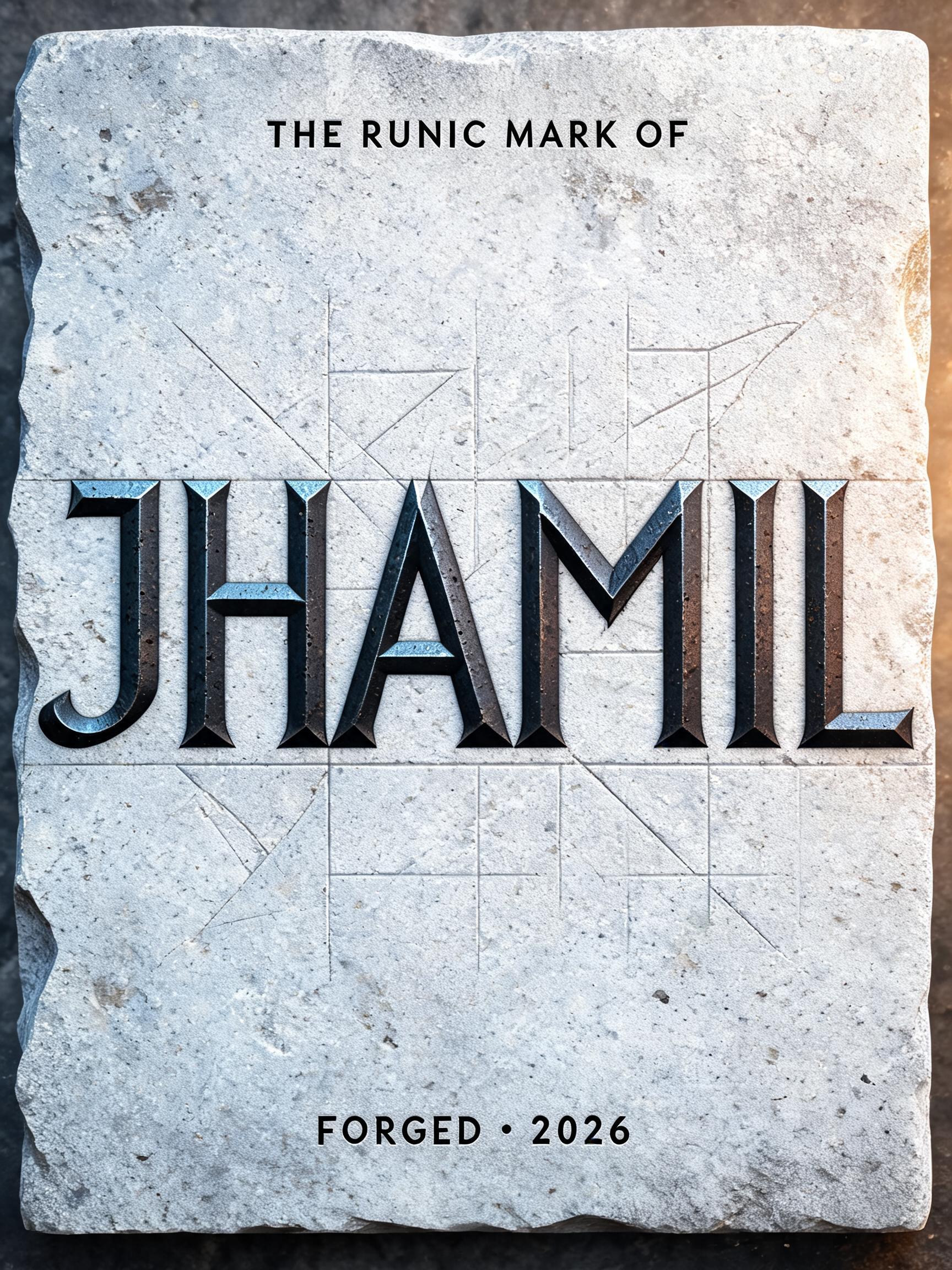 "Jhamil" — Viking | AI Text Effect Generator