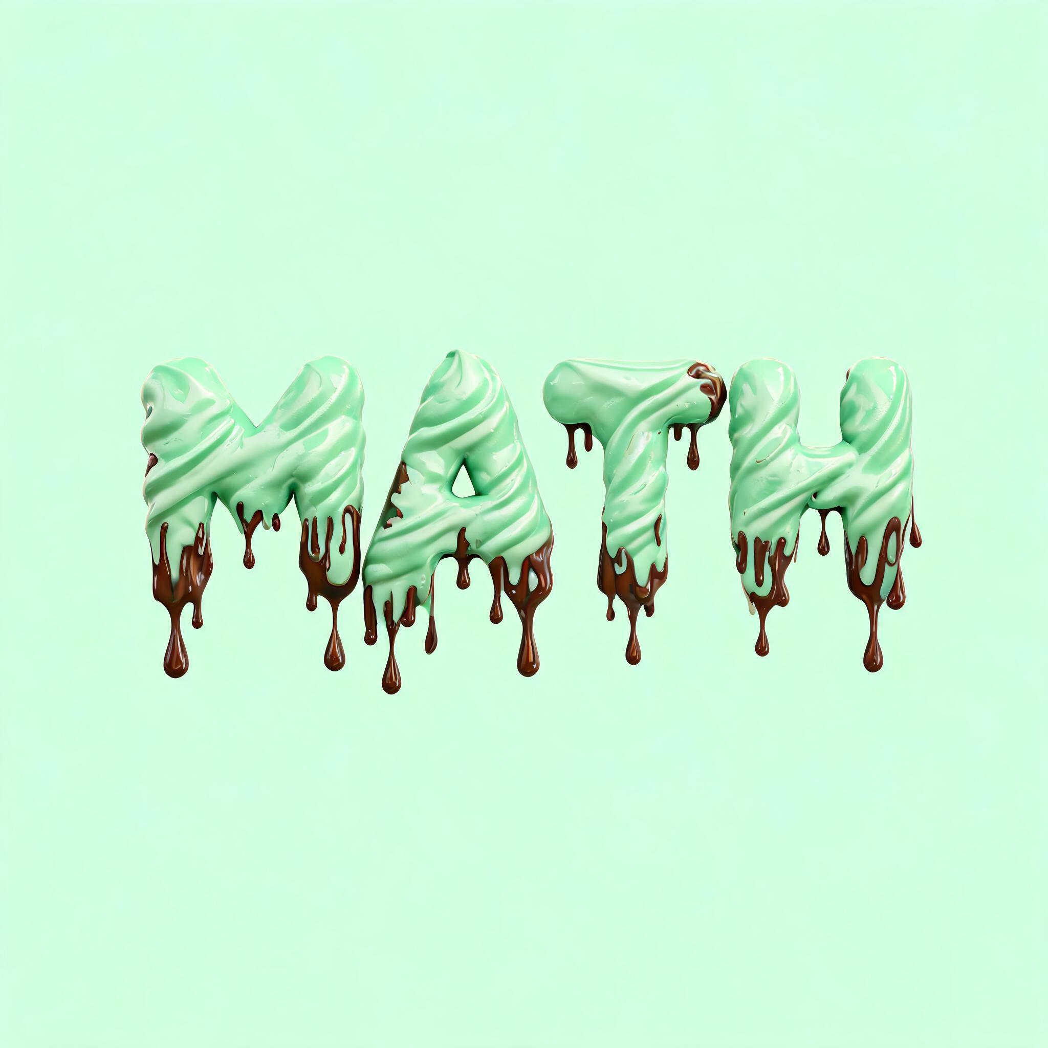 "MATH" — Drip Font Ice | AI Text Effect Generator