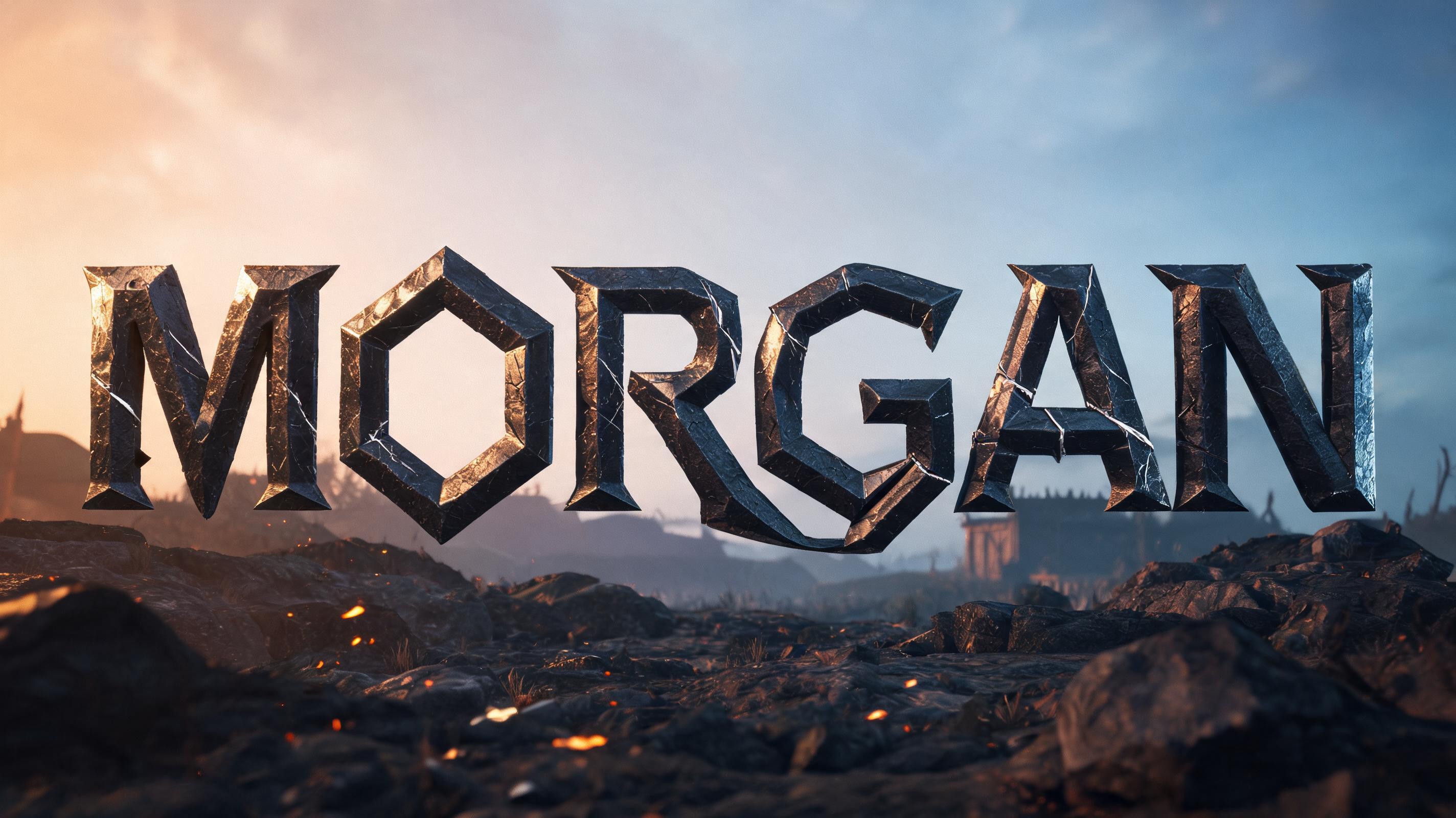 "Morgan" — Viking | AI Text Effect Generator