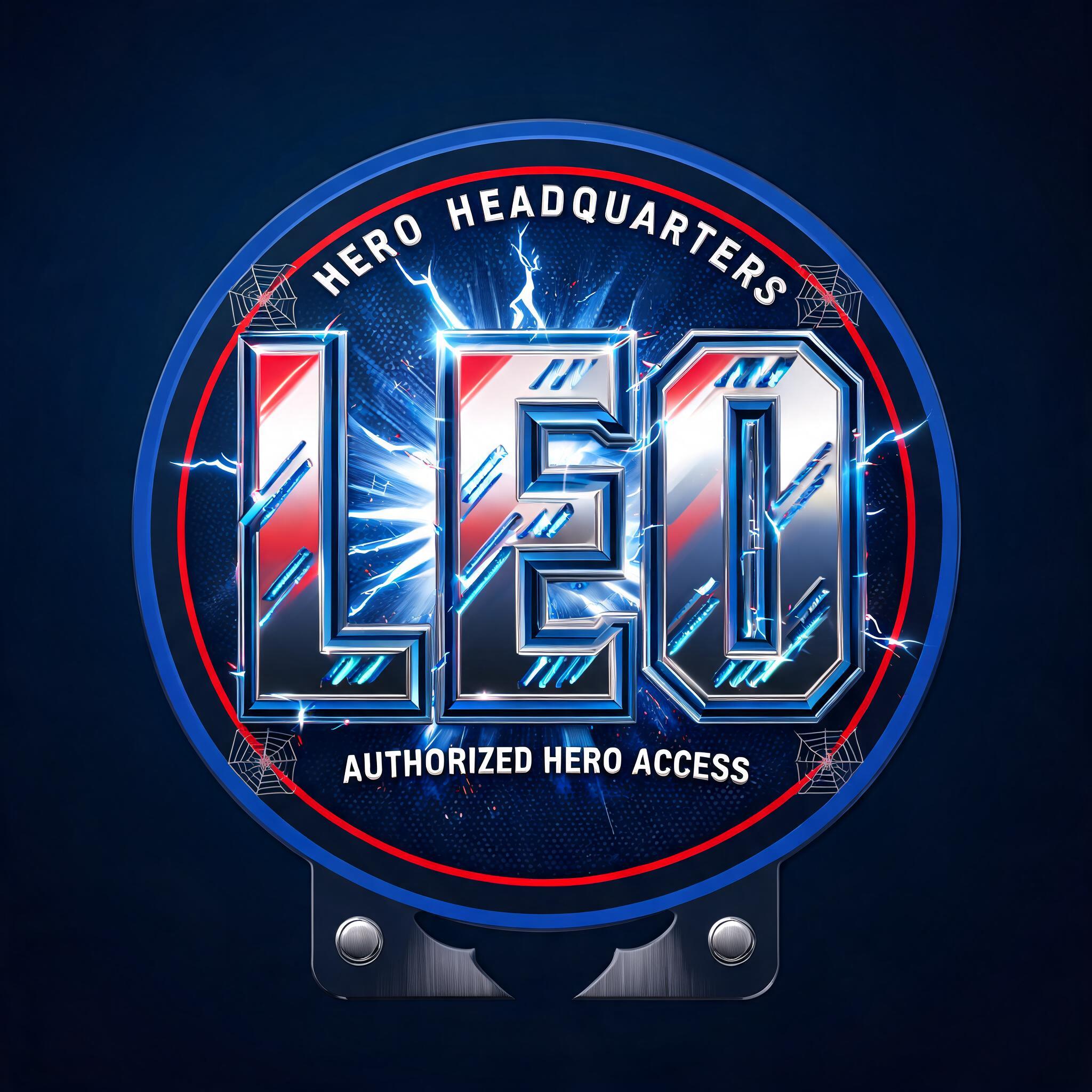 "Design a red-and-blue 3D superhero logo for my kid Leo's bedroom door" — Spider Hero | AI Text Effect Generator