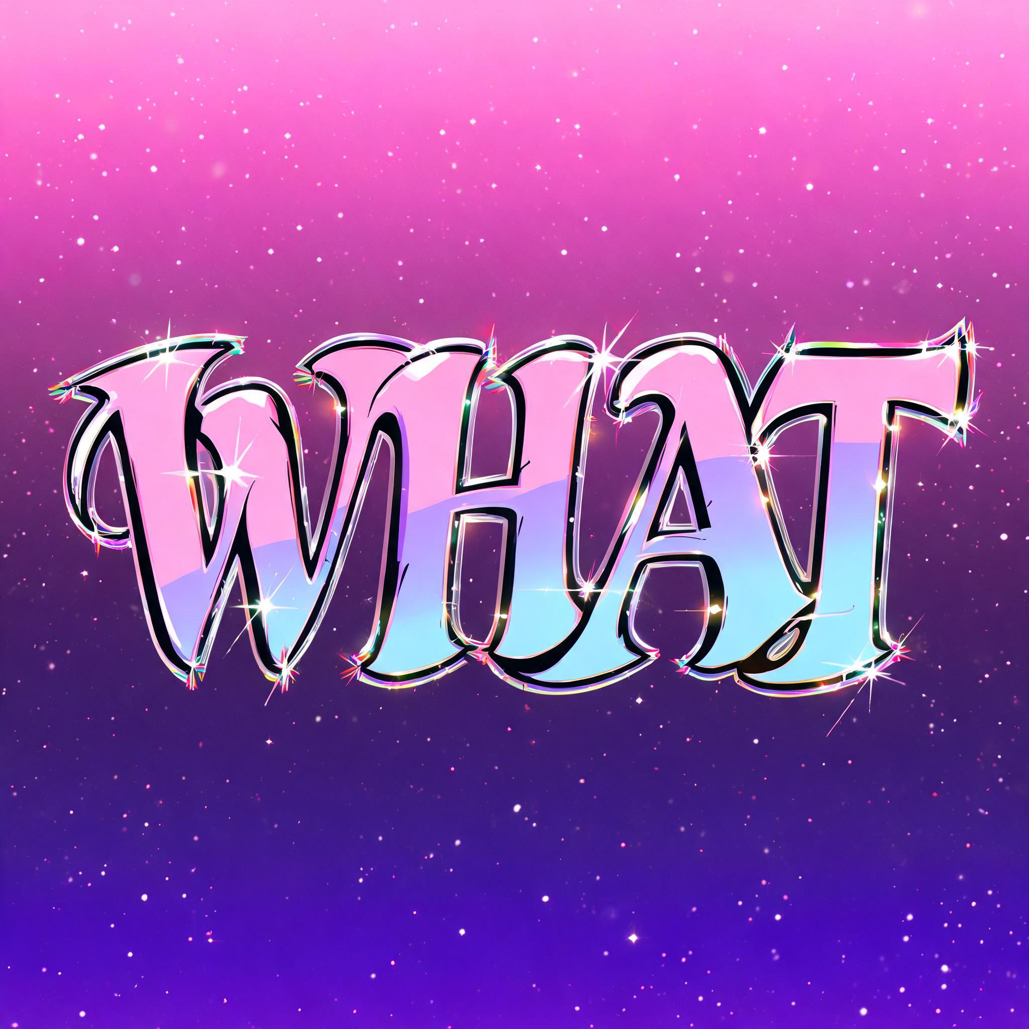 "What" — Anime | AI Text Effect Generator