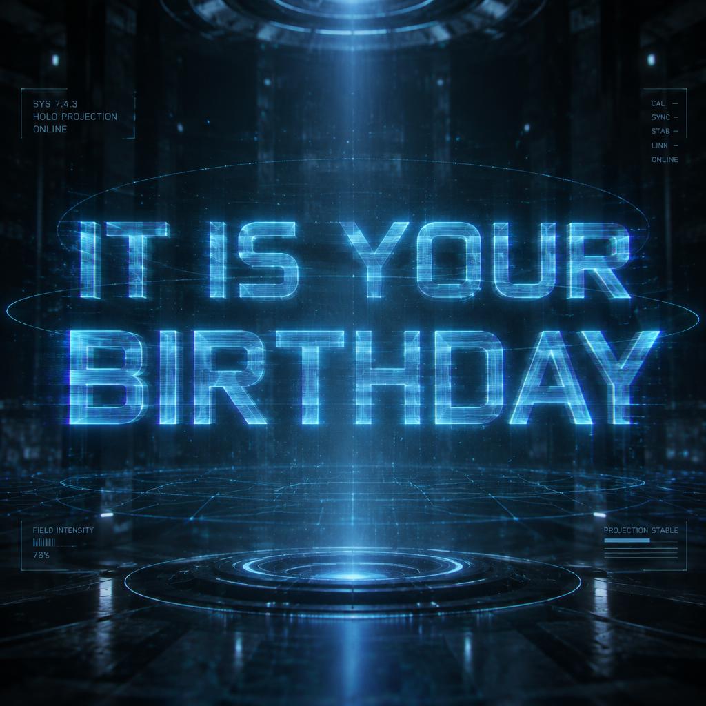 IT IS YOUR BIRTHDAY