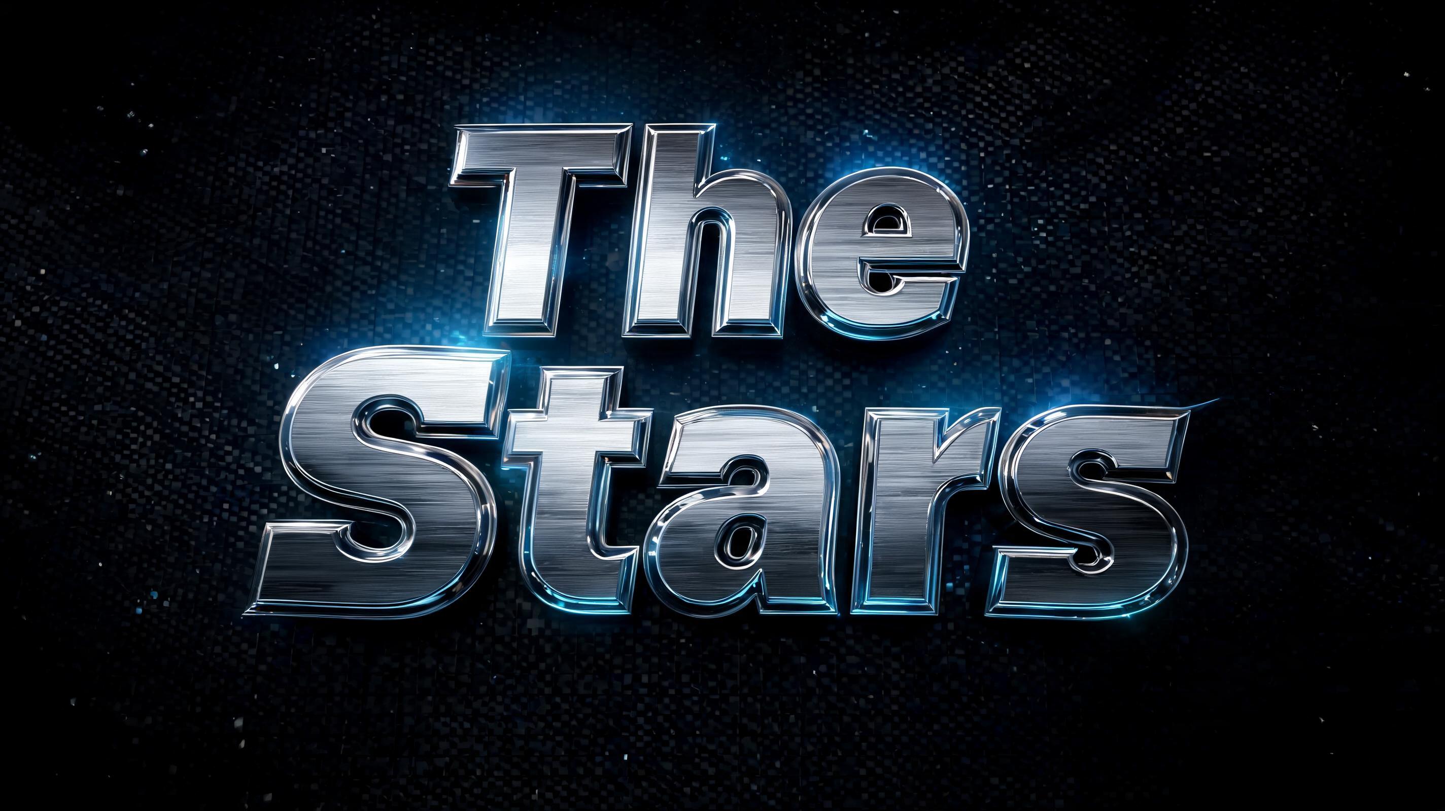 "The Stars
" — Chrome Metal 3d | AI Text Effect Generator