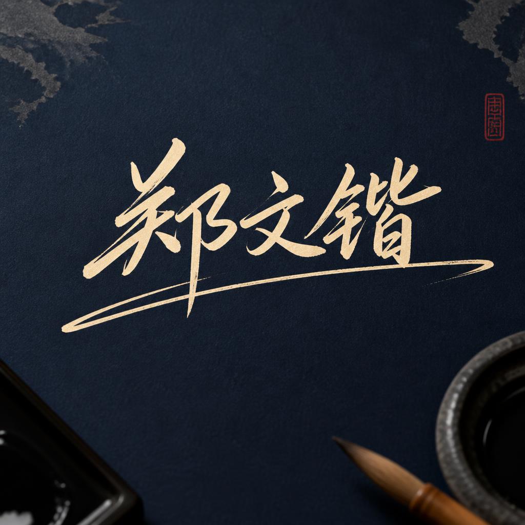 "郑文锴" —  | AI Text Effect Generator