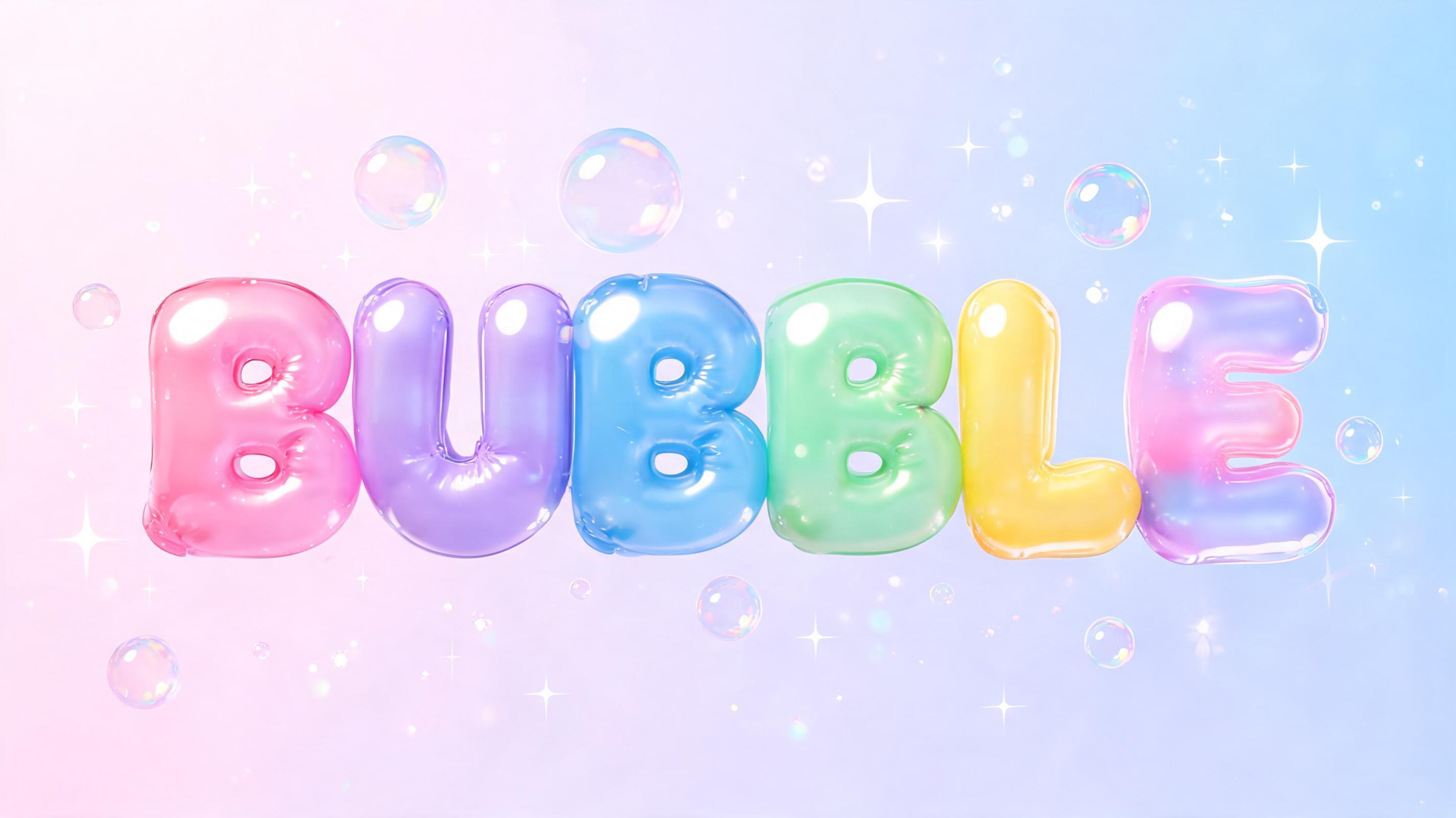 "BUBBLE" — Bubble | AI Text Effect Generator