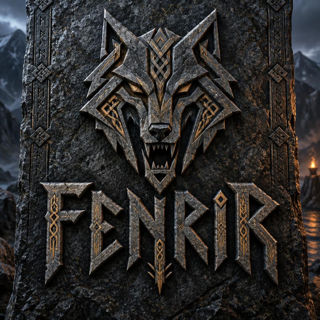 "FENRIR" — Viking | AI Text Effect Generator