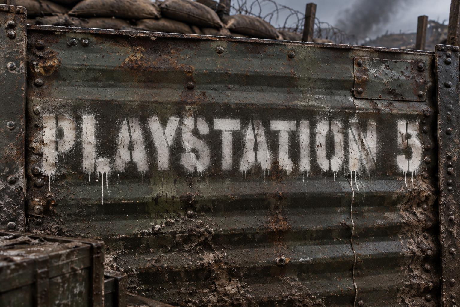 "PLAYSTATION 5" — Stencil | AI Text Effect Generator