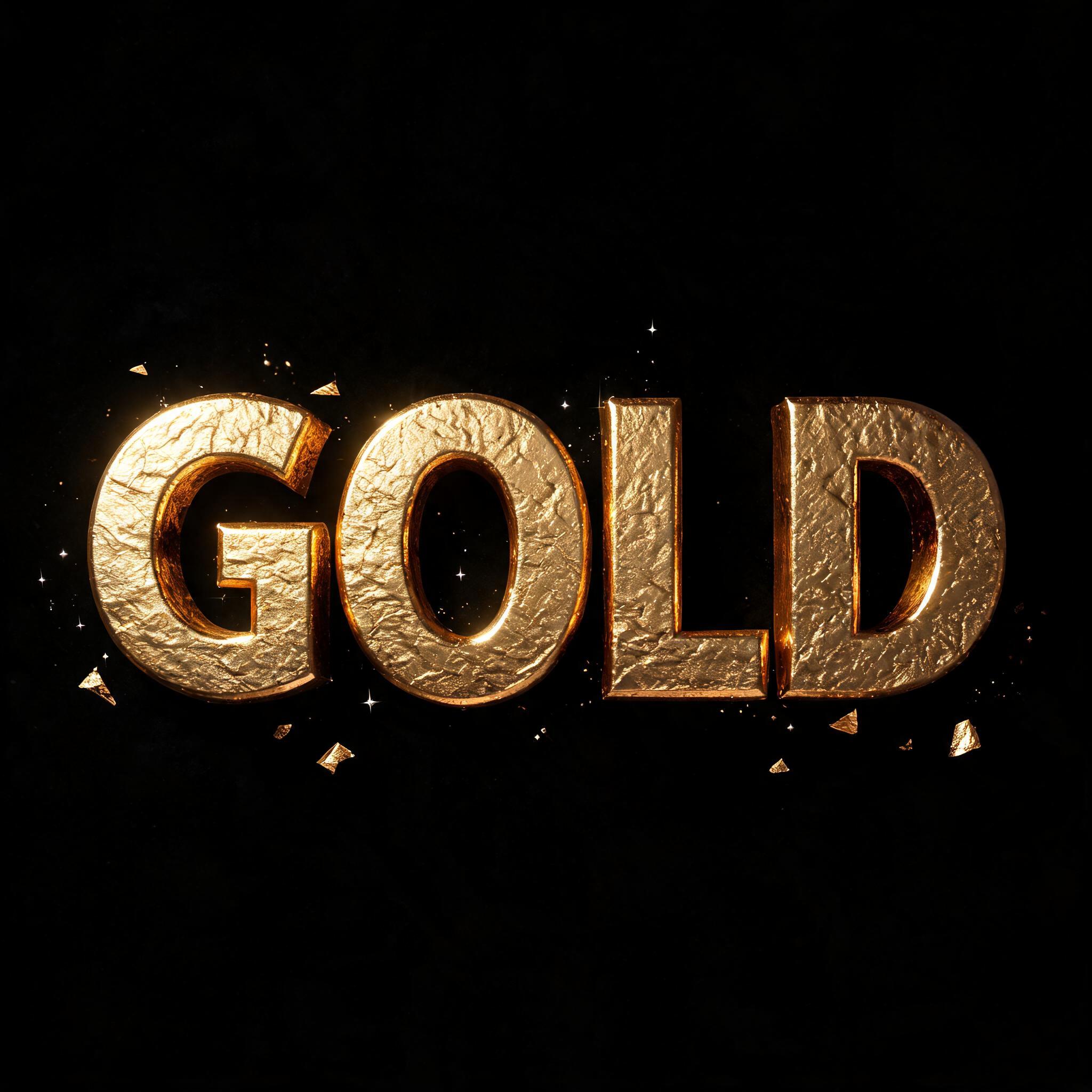 "GOLD" — Luxury Gold | AI Text Effect Generator