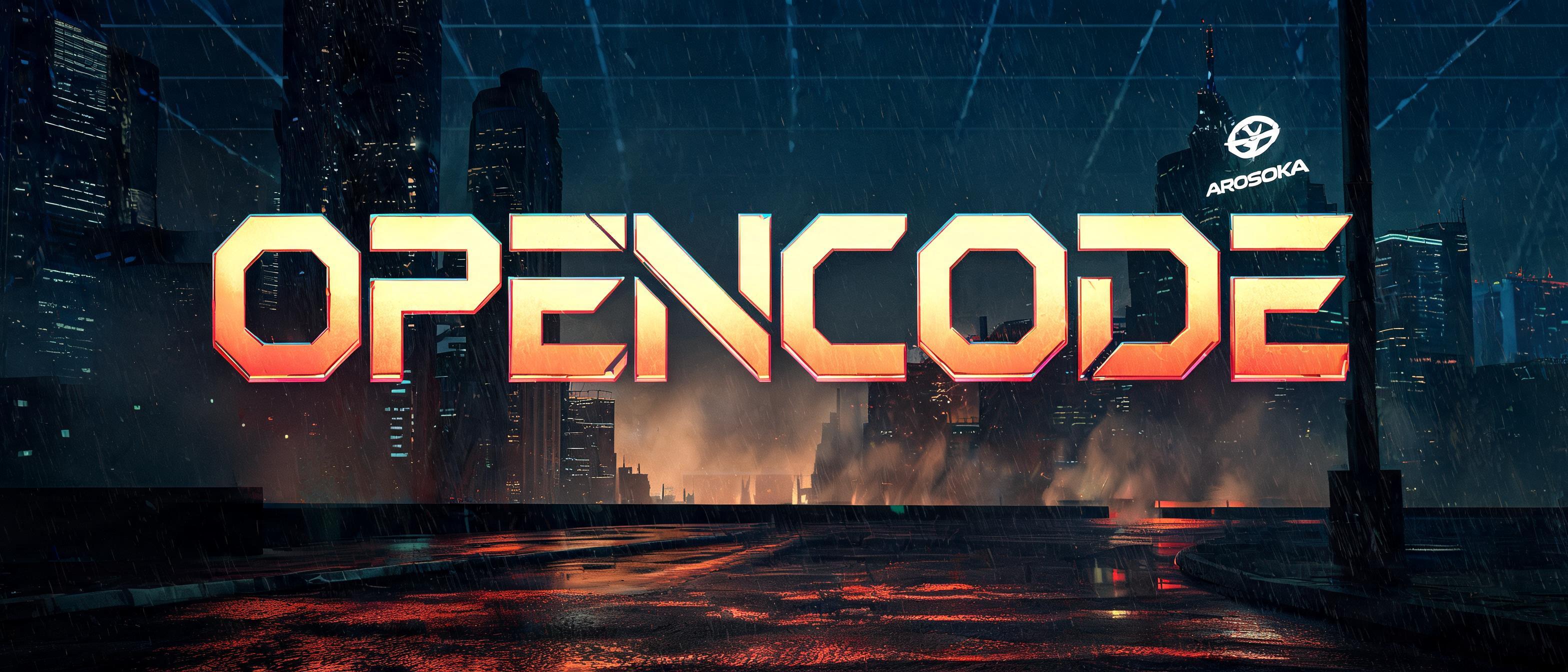 "OPENCODE" — Cyberpunk 2077 | AI Text Effect Generator