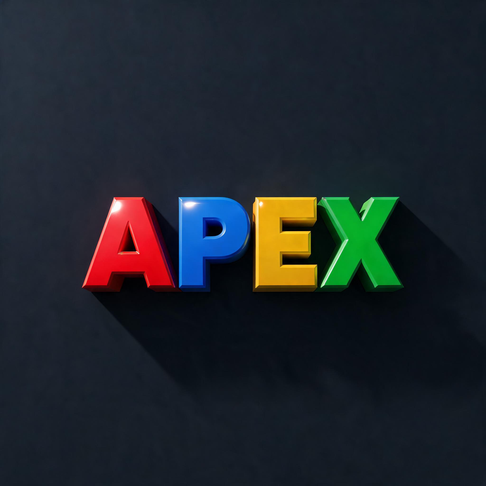 "APEX" — 3d Bold | AI Text Effect Generator
