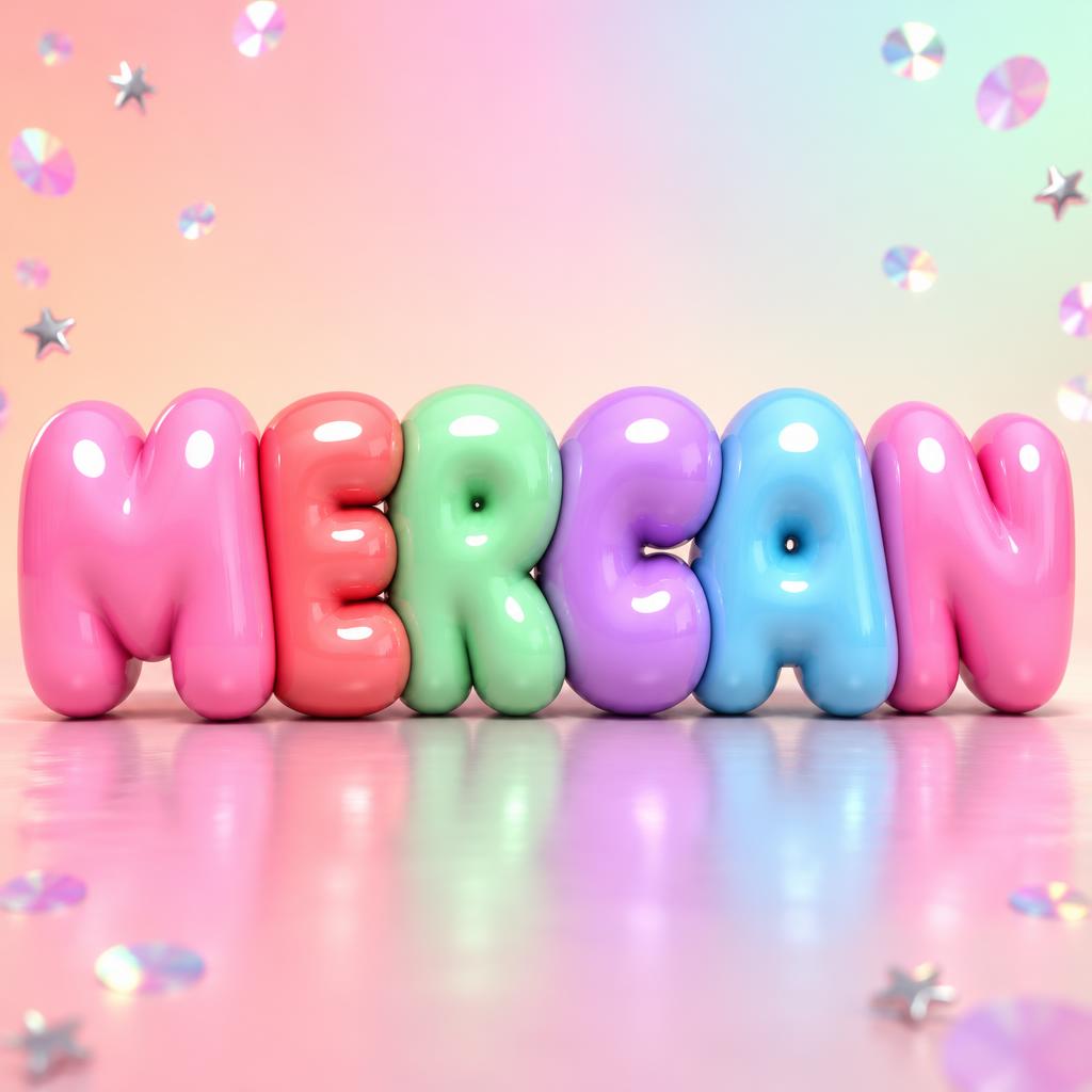 "MERCAN" — 3d Bold Inflated | AI Text Effect Generator