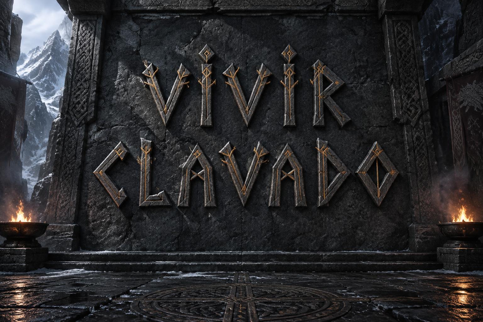 "vivir clavado" —  | AI Text Effect Generator