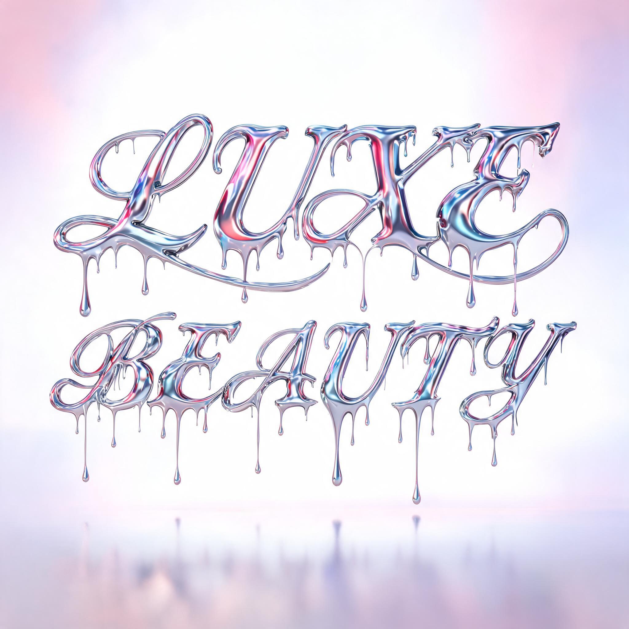 "Luxe Beauty" — Y2k Liquid | AI Text Effect Generator