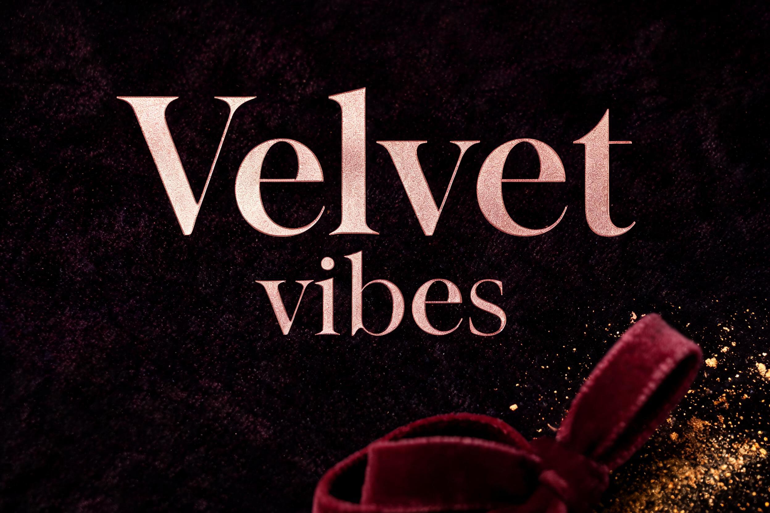 "Velvet vibes" — Elegant Script | AI Text Effect Generator