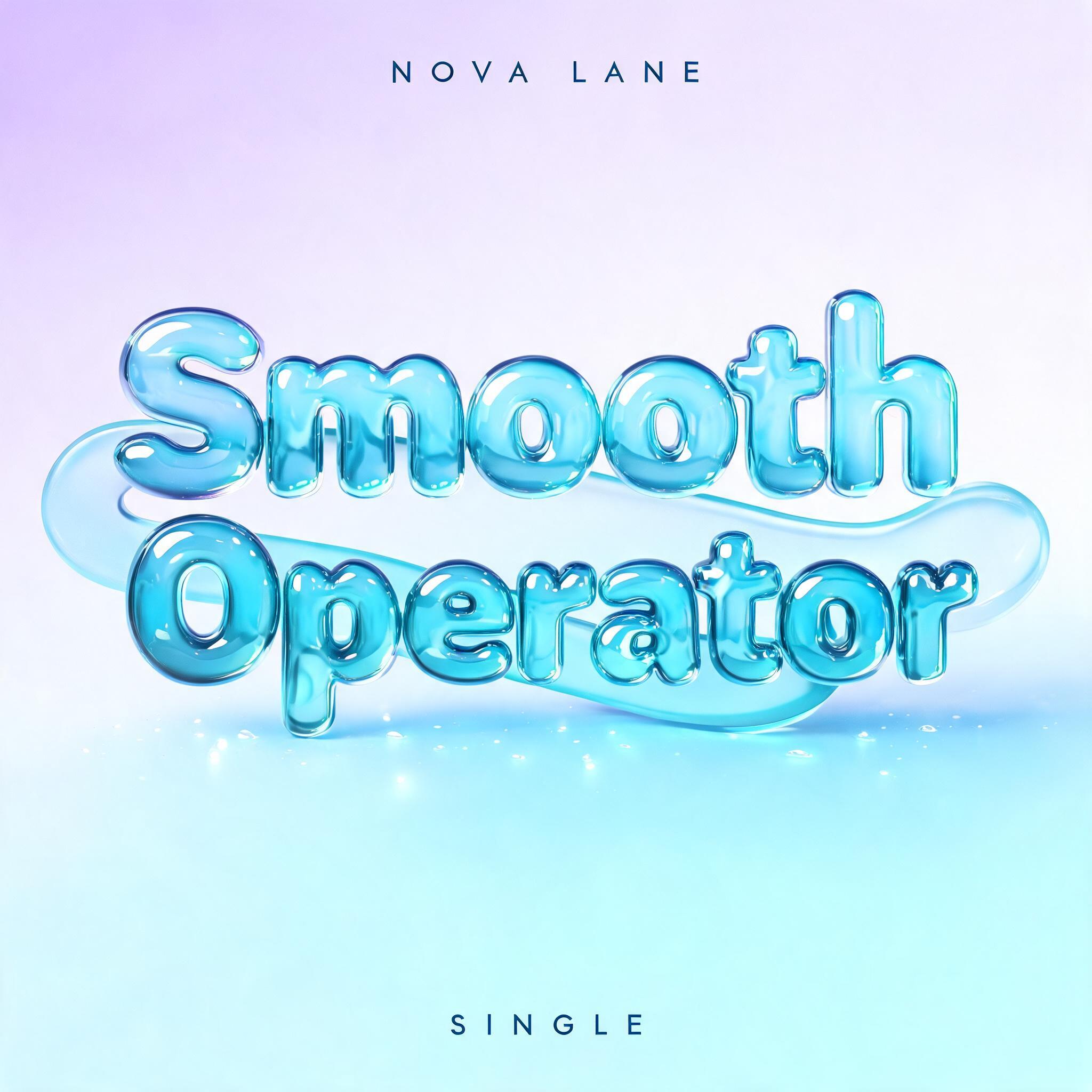 "Smooth Operator
NOVA LANE
SINGLE" — Glass Liquid | AI Text Effect Generator