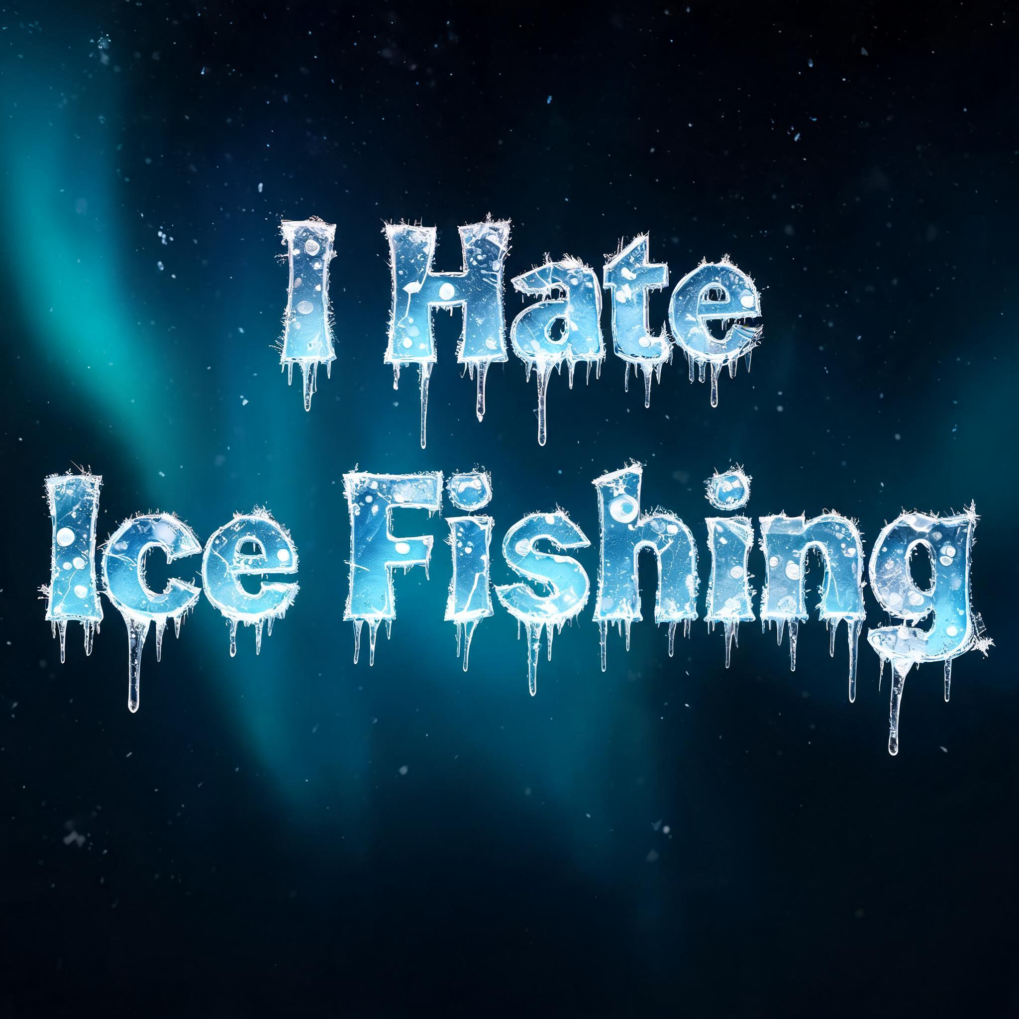 "I Hate
Ice Fishing" — Glass Frozen | AI Text Effect Generator