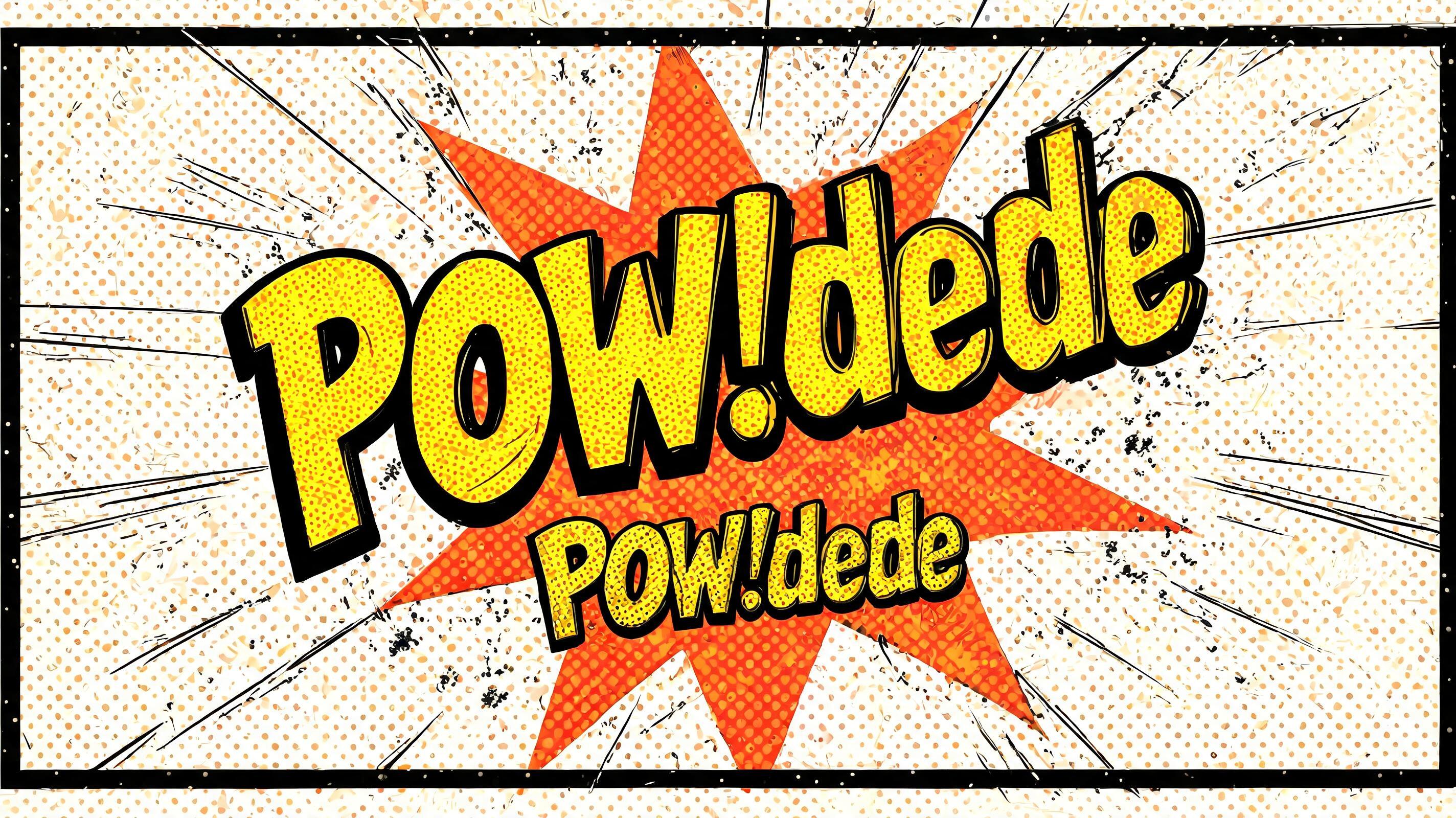 "POW!dede" — Comic Book | AI Text Effect Generator