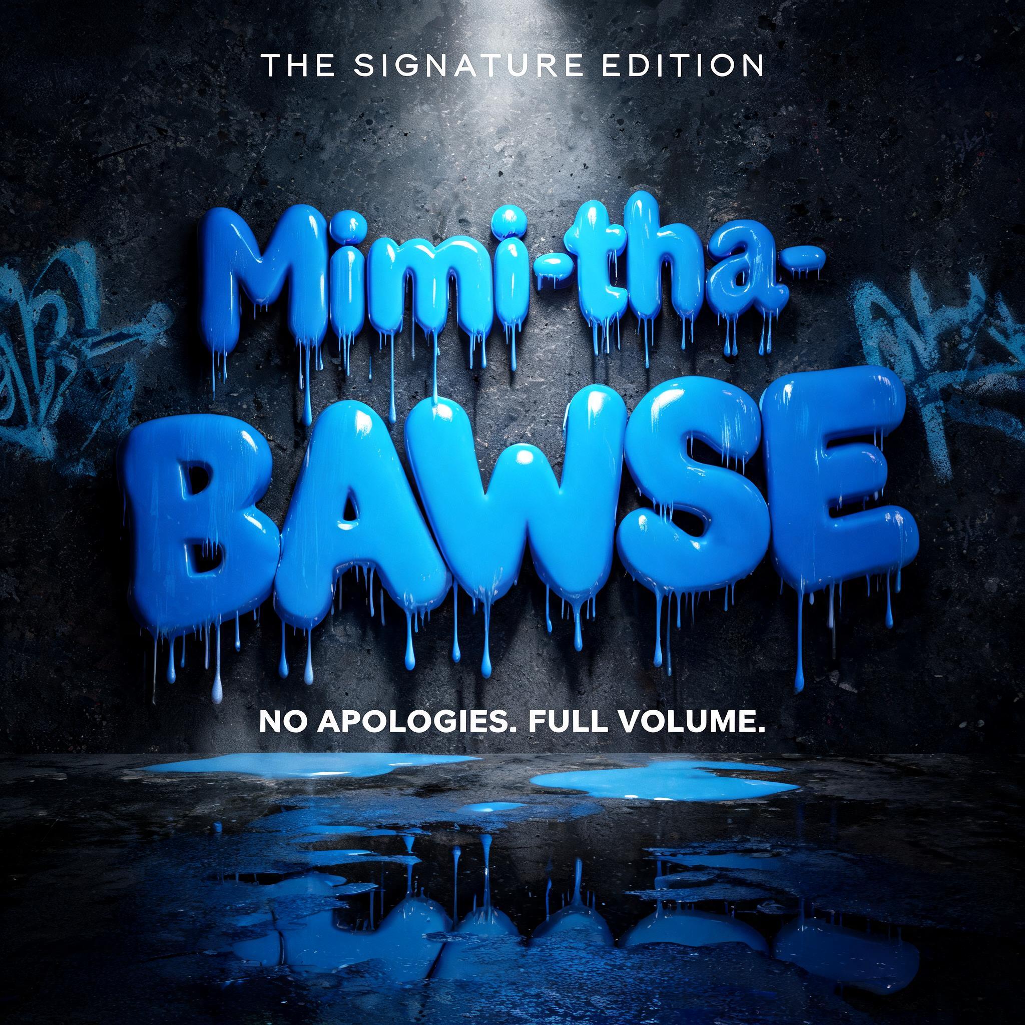 Mimi-tha-
BAWSE
THE SIGNATURE EDITION
NO APOLOGIES. FULL VOLUME.