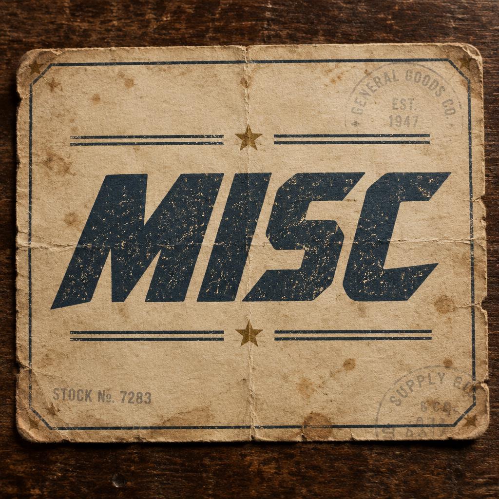 "MISC" — Vintage | AI Text Effect Generator