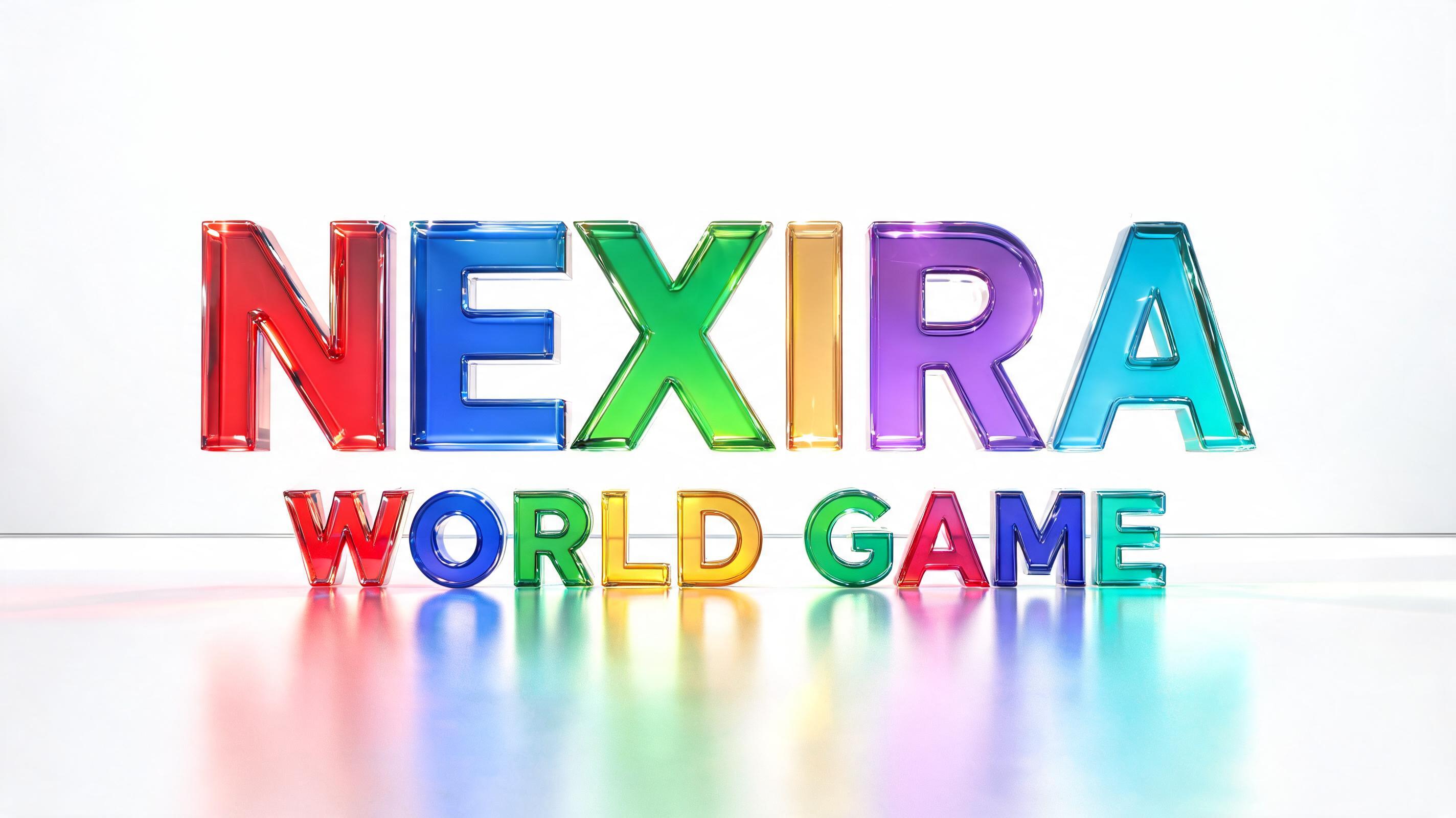"Nexira 
World Game " — Glass Color | AI Text Effect Generator