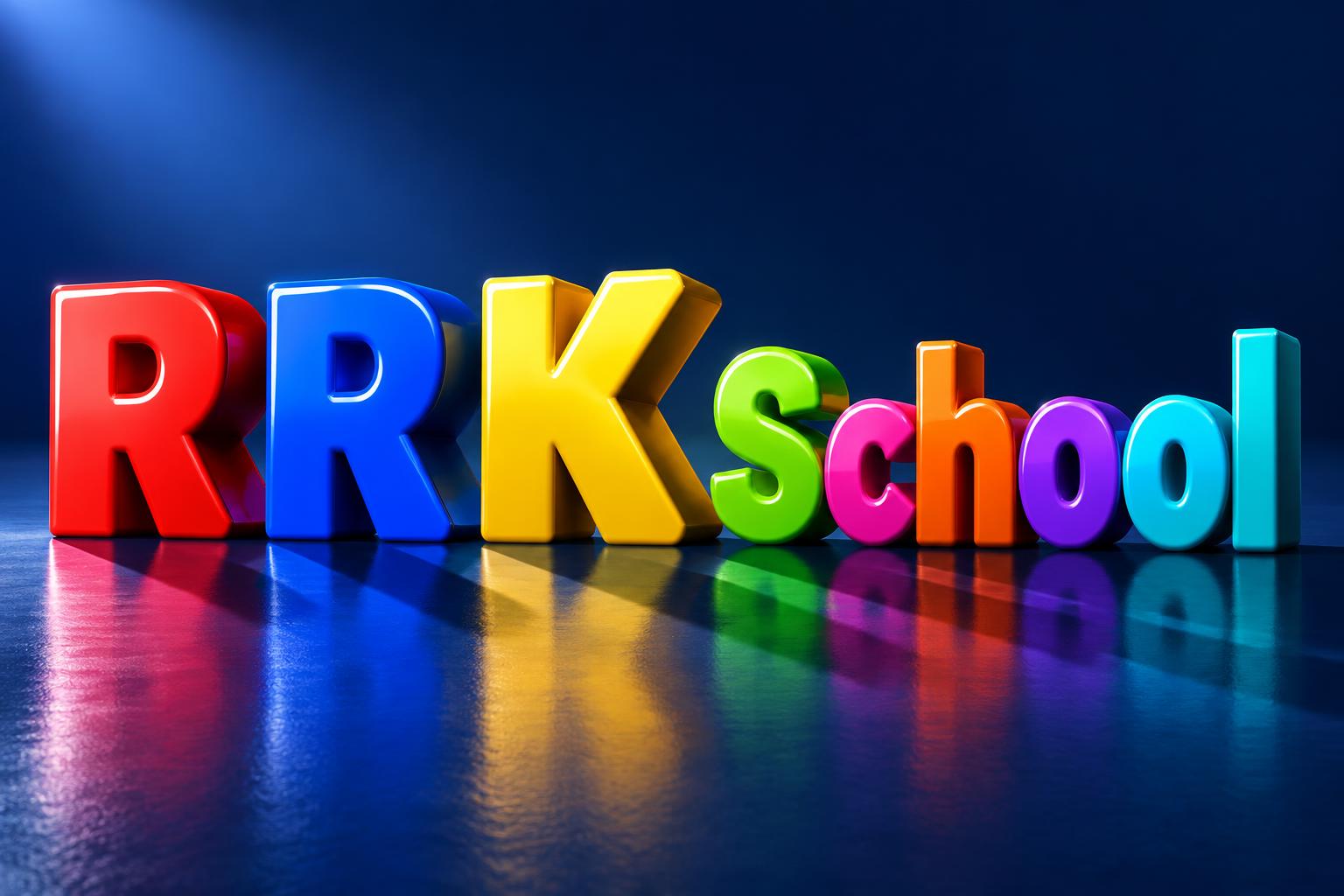 "R R K School" — 3d Bold | AI Text Effect Generator