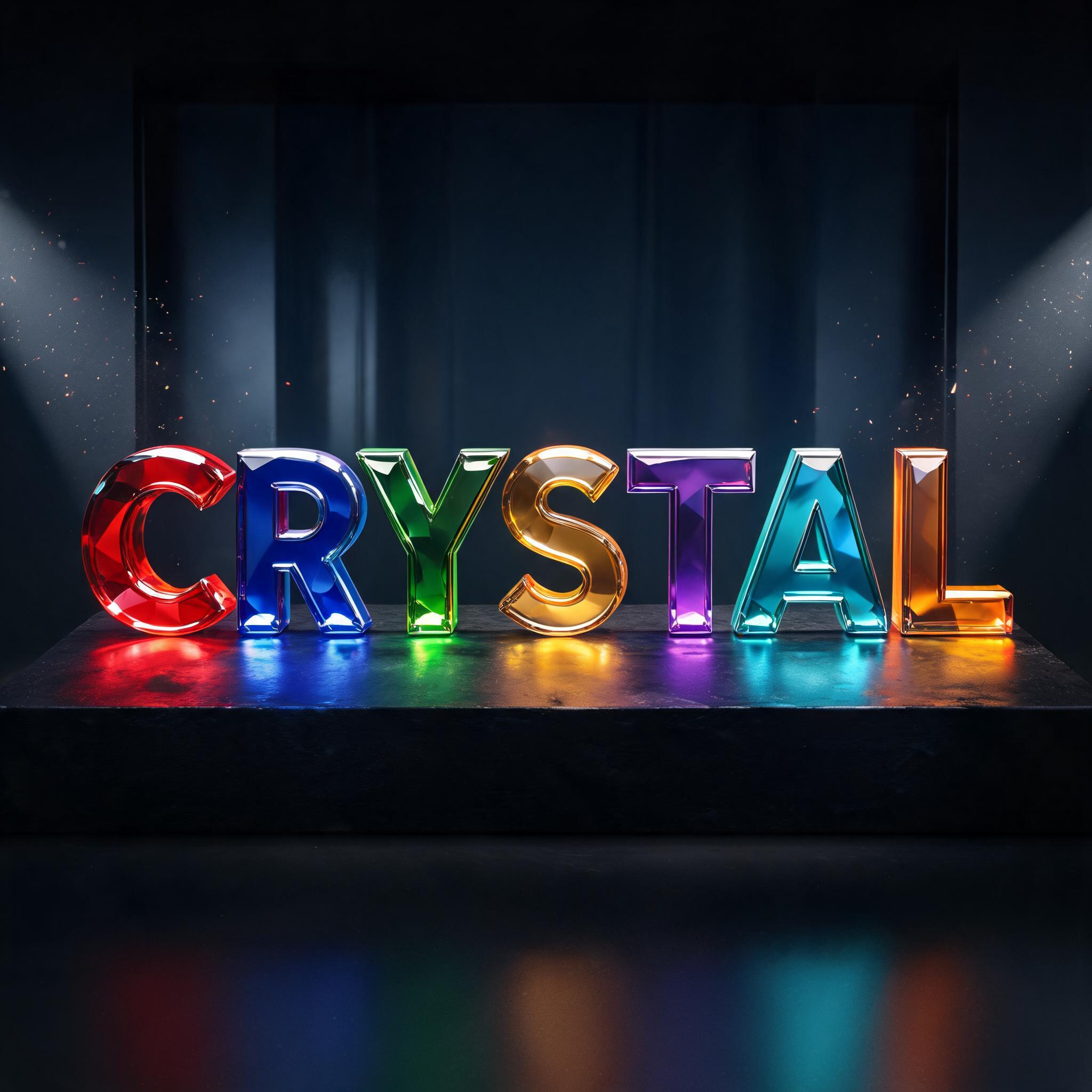 "CRYSTAL" —  | AI Text Effect Generator