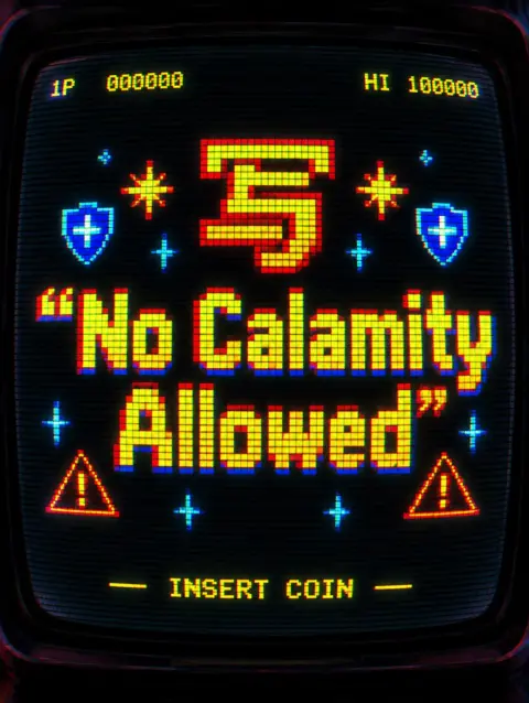 "写“No Calamity Allowed”" — Pixel Art text effect