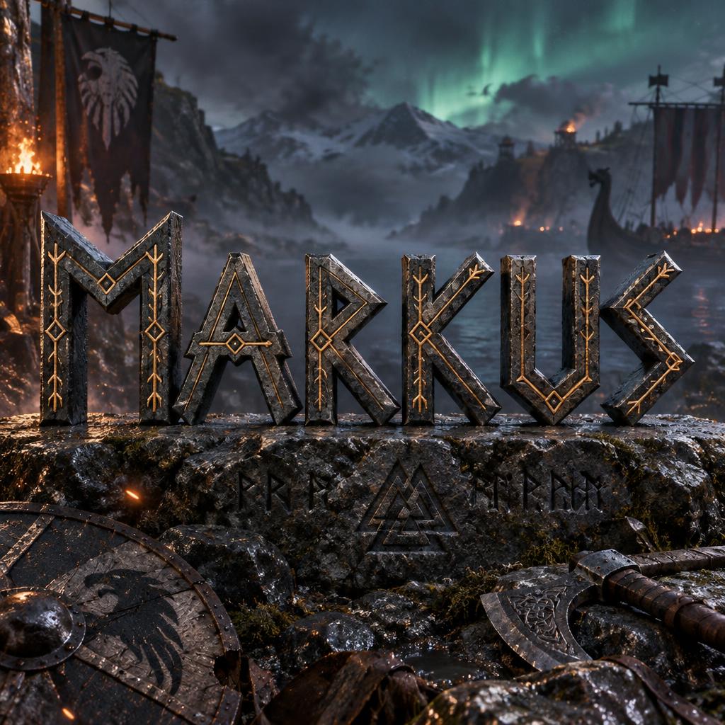 "Markus" — Viking | AI Text Effect Generator